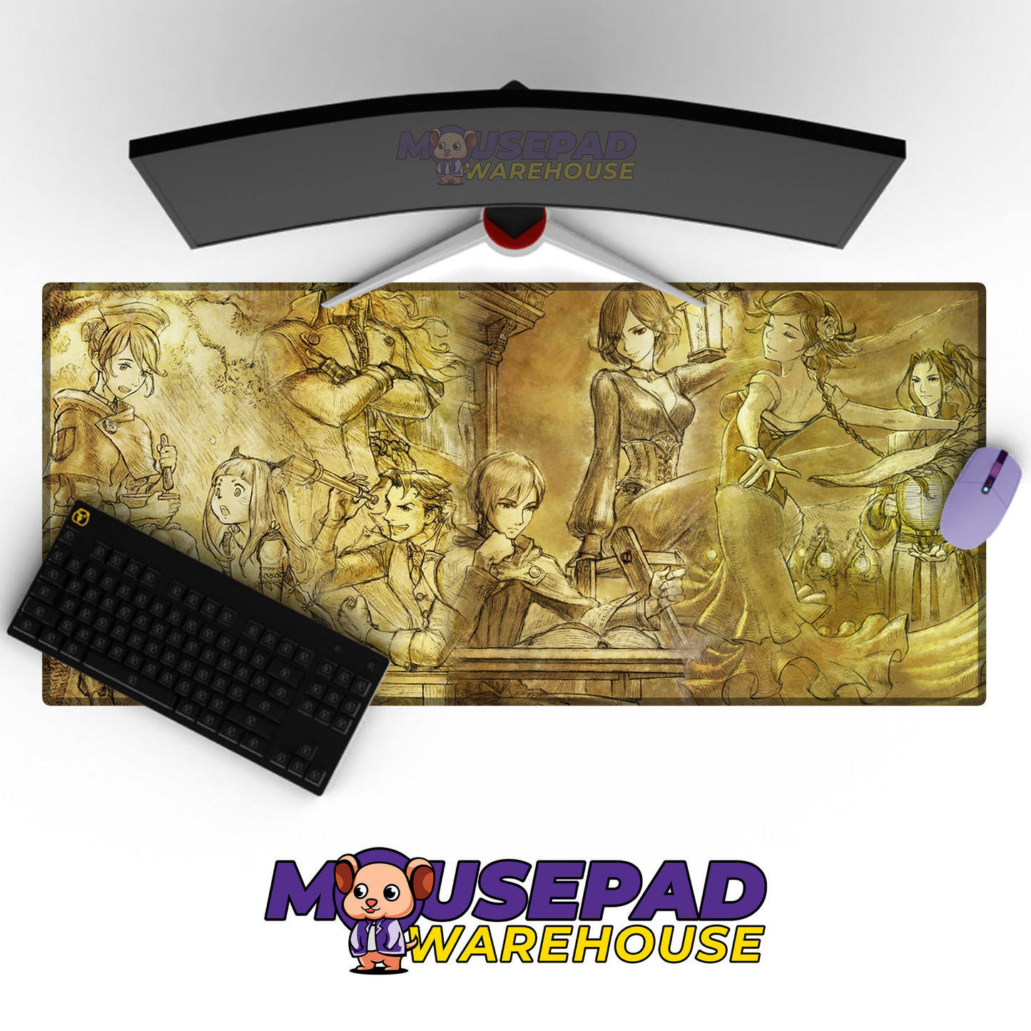 Octopath Traveler II V14 Mousepad Mockup