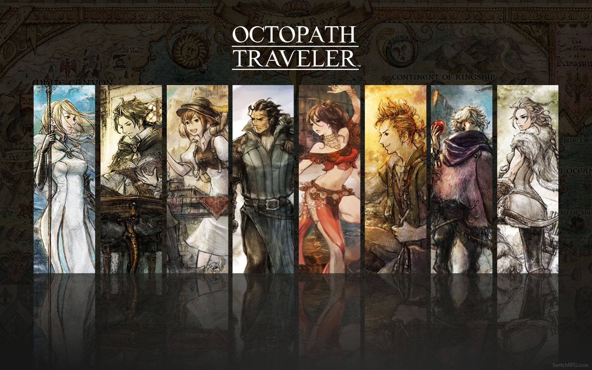 Octopath Traveler II V18 Mousepad