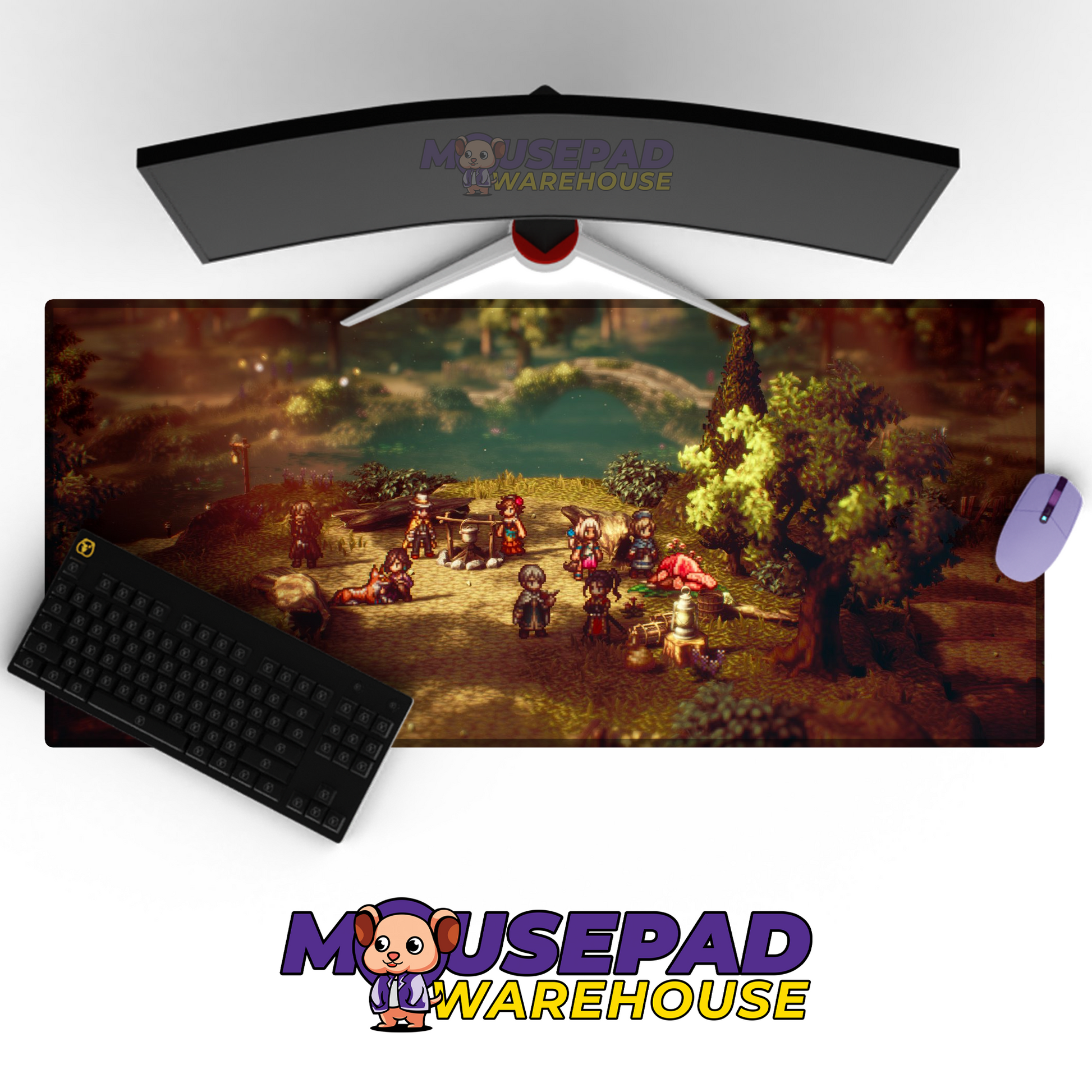 Octopath Traveler II V19 Mousepad Mockup