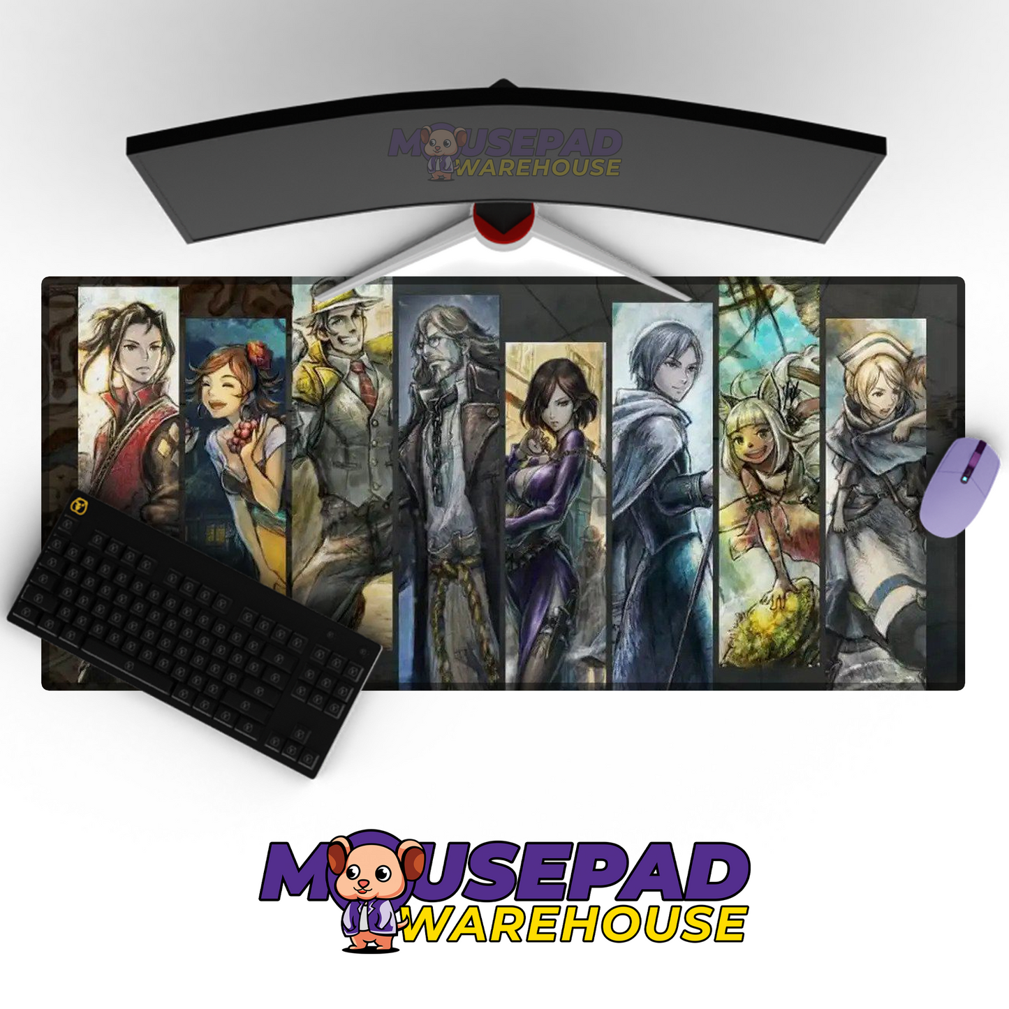 Octopath Traveler II V21 Mousepad Mockup