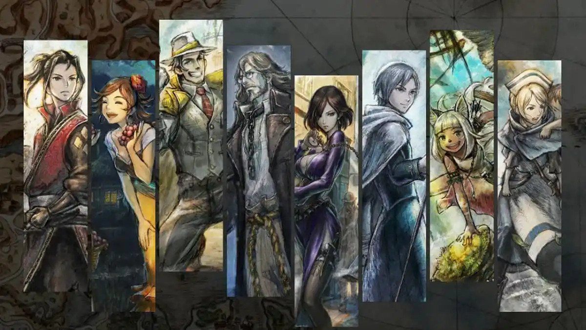 Octopath Traveler II V21 Mousepad