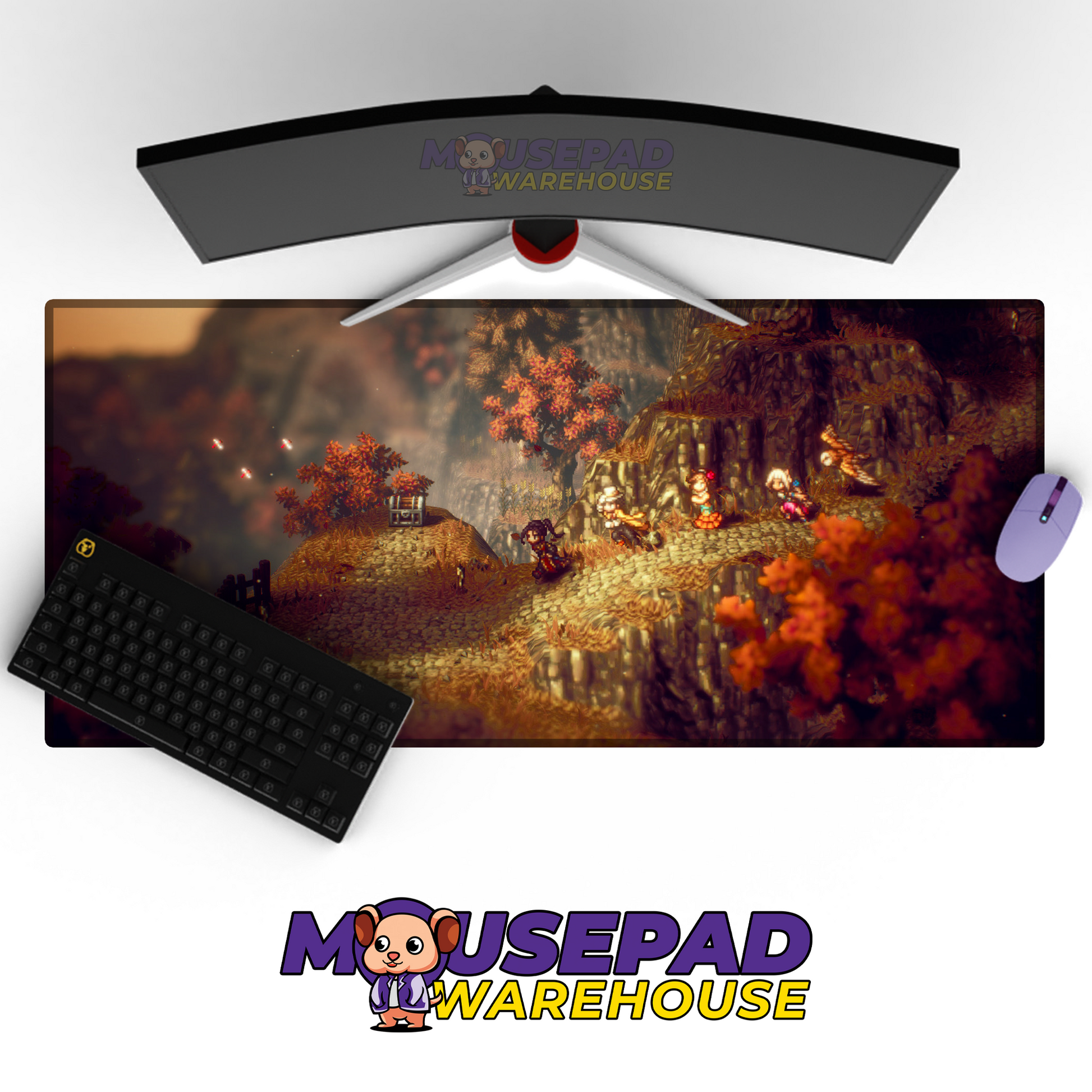Octopath Traveler II V25 Mousepad Mockup