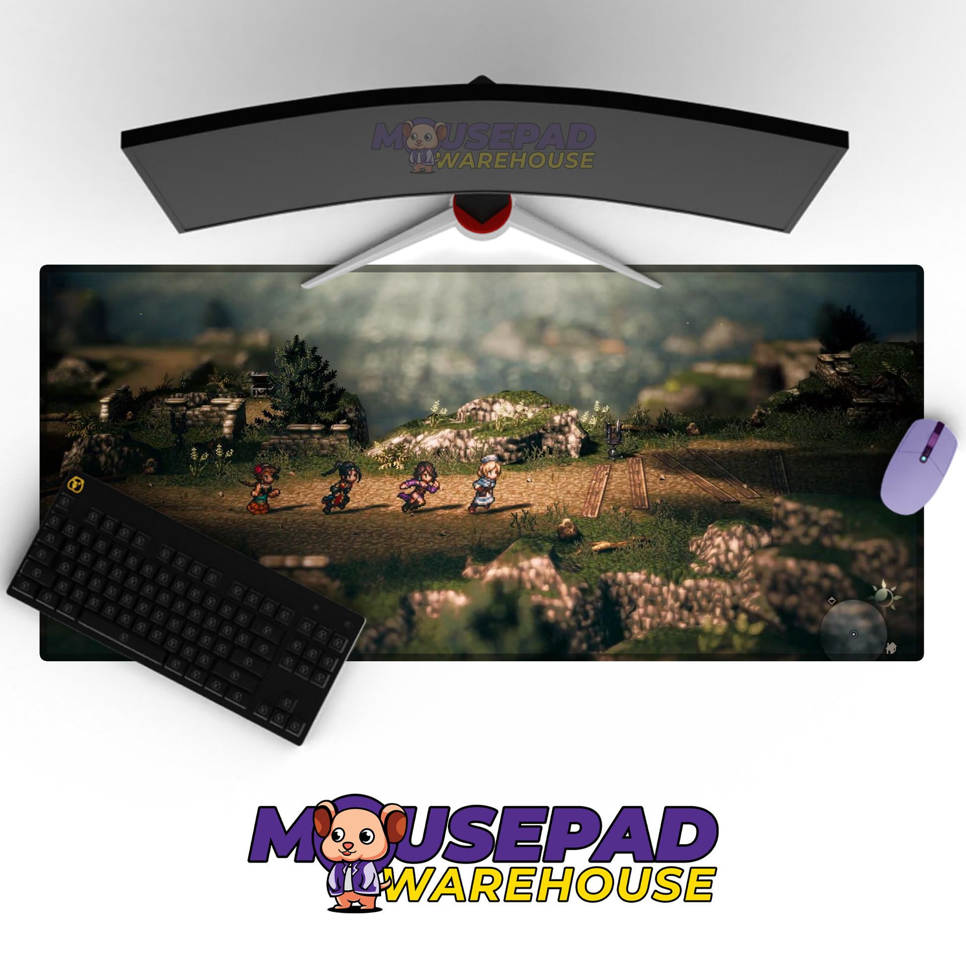 Octopath Traveler II V28 Mousepad Mockup