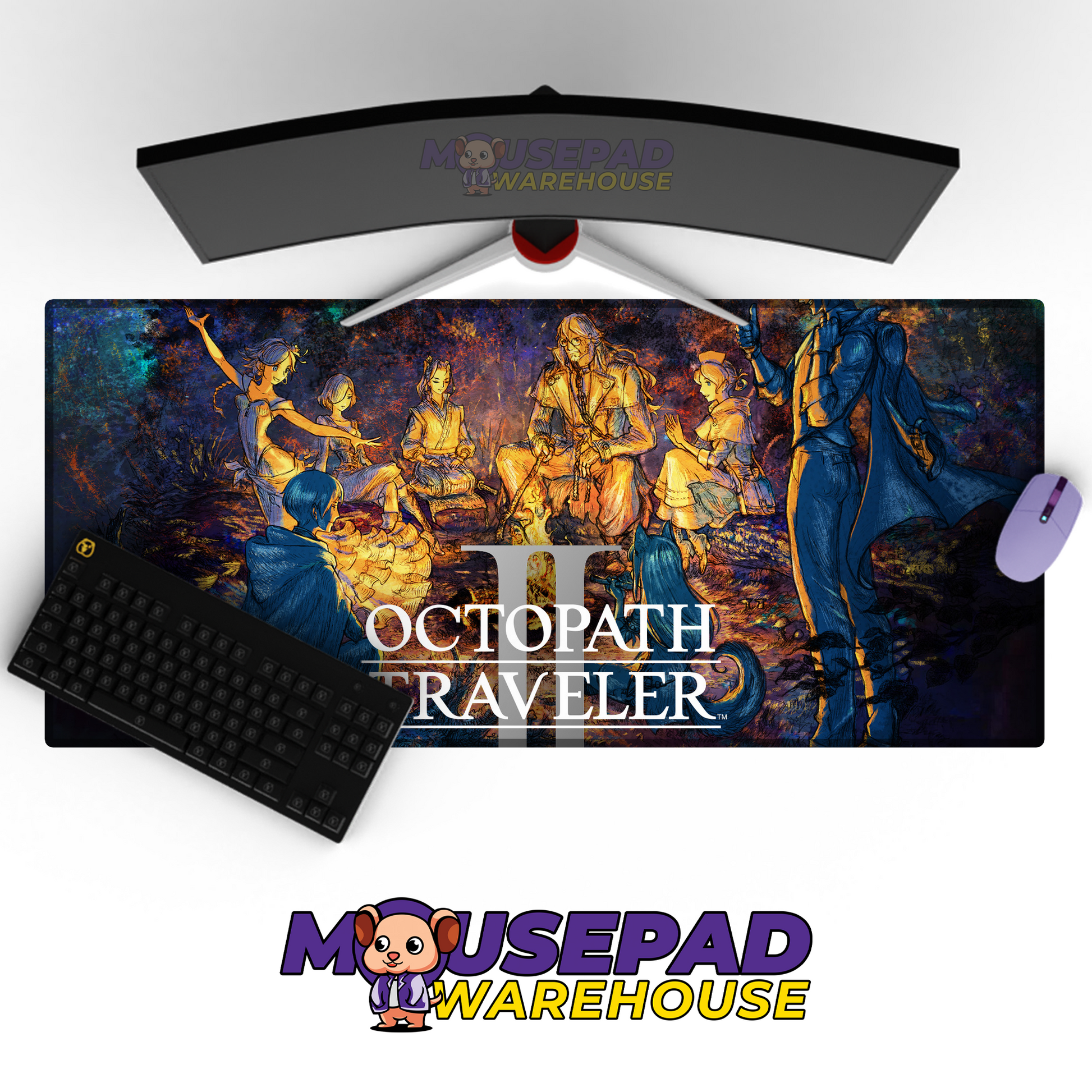 Octopath Traveler II V29 Mousepad Mockup