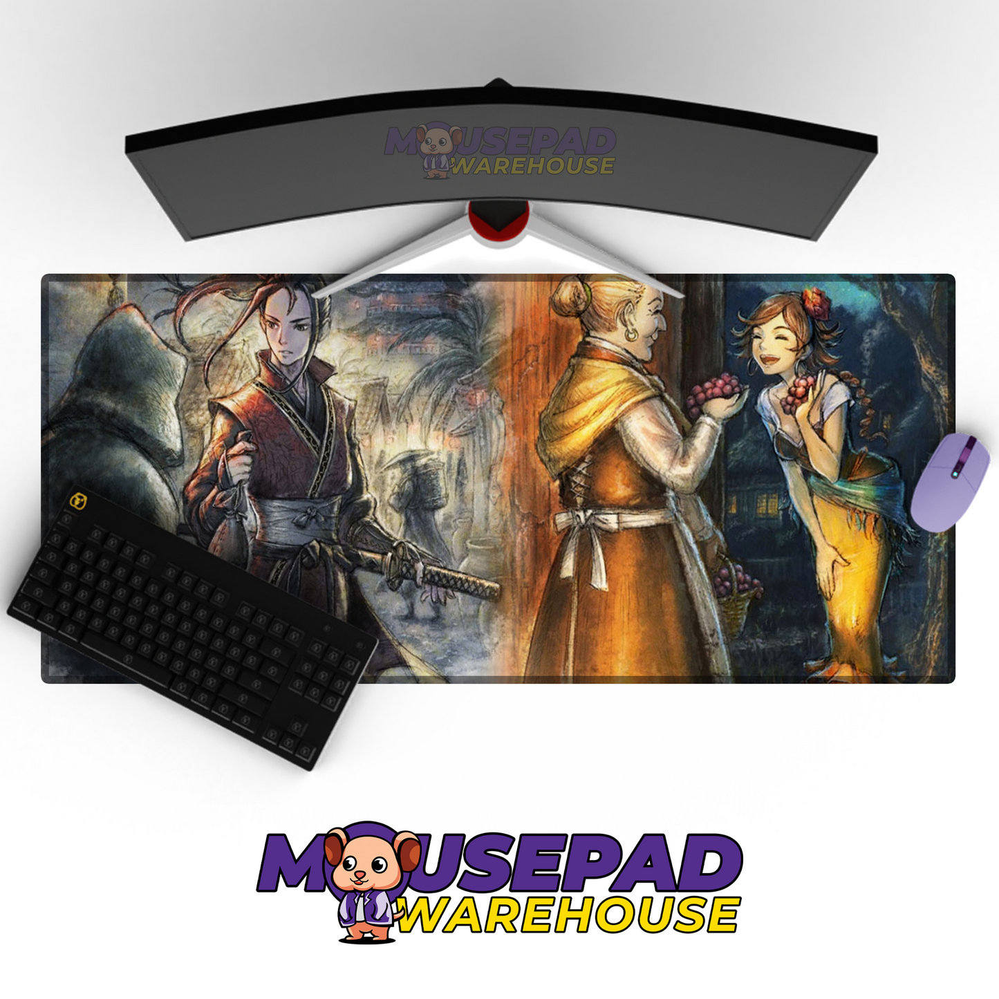Octopath Traveler II V30 Mousepad Mockup
