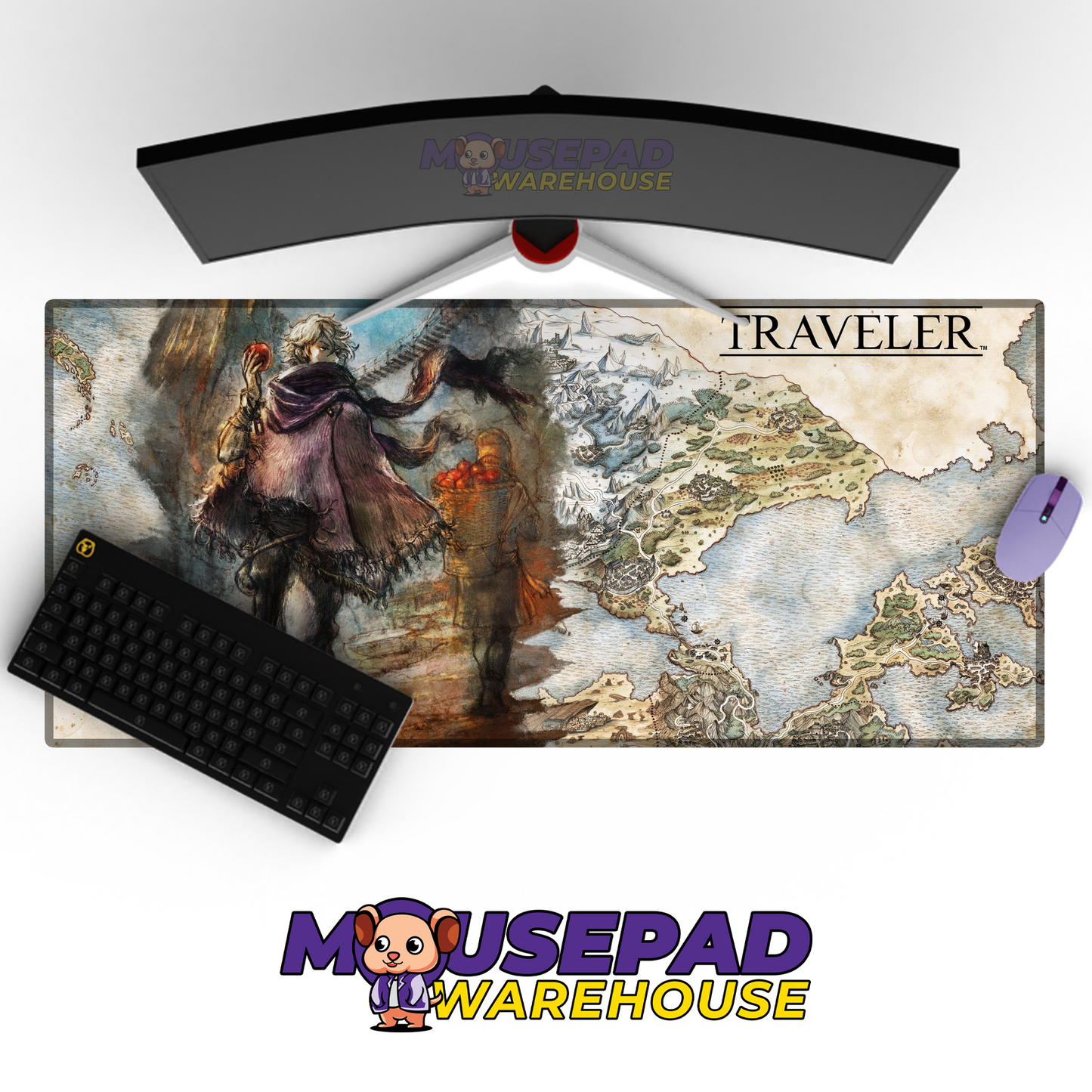 Octopath Traveler II V32 Mousepad Mockup