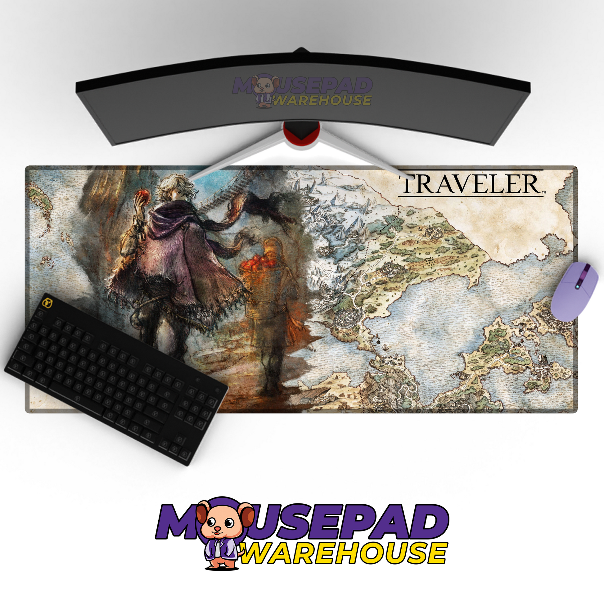 Octopath Traveler II V32 Mousepad Mockup
