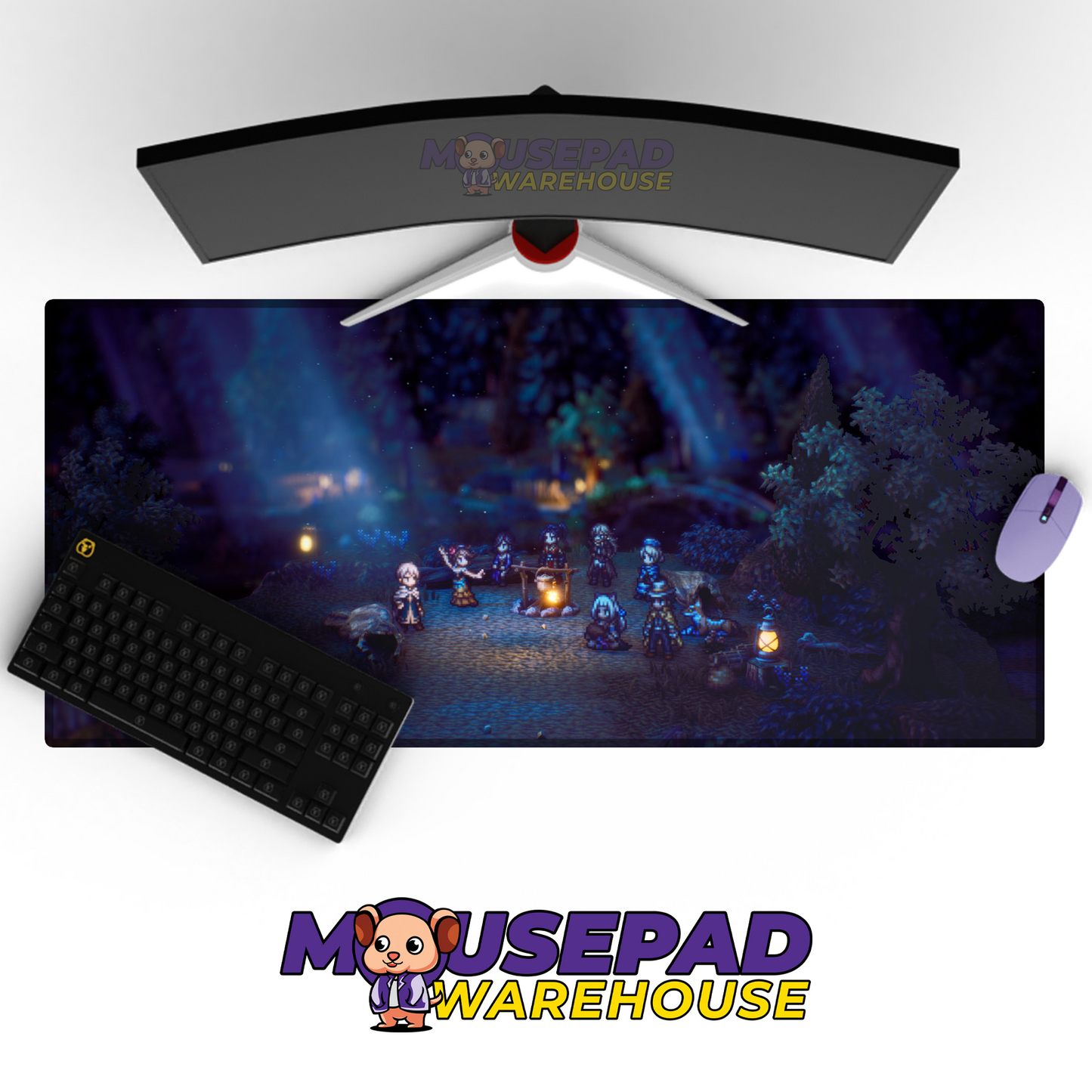 Octopath Traveler II V4 Mousepad Mockup