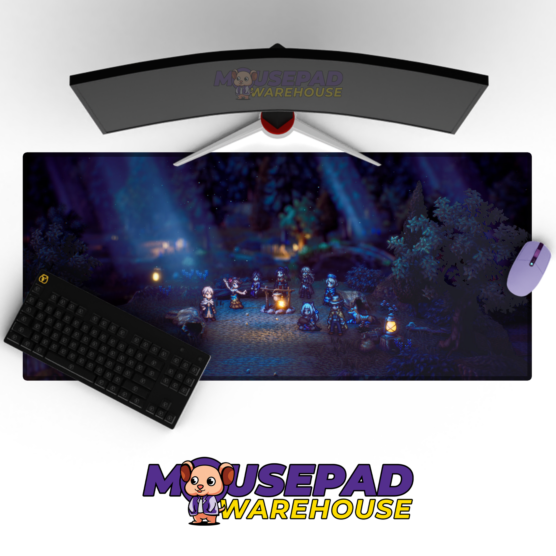 Octopath Traveler II V4 Mousepad Mockup