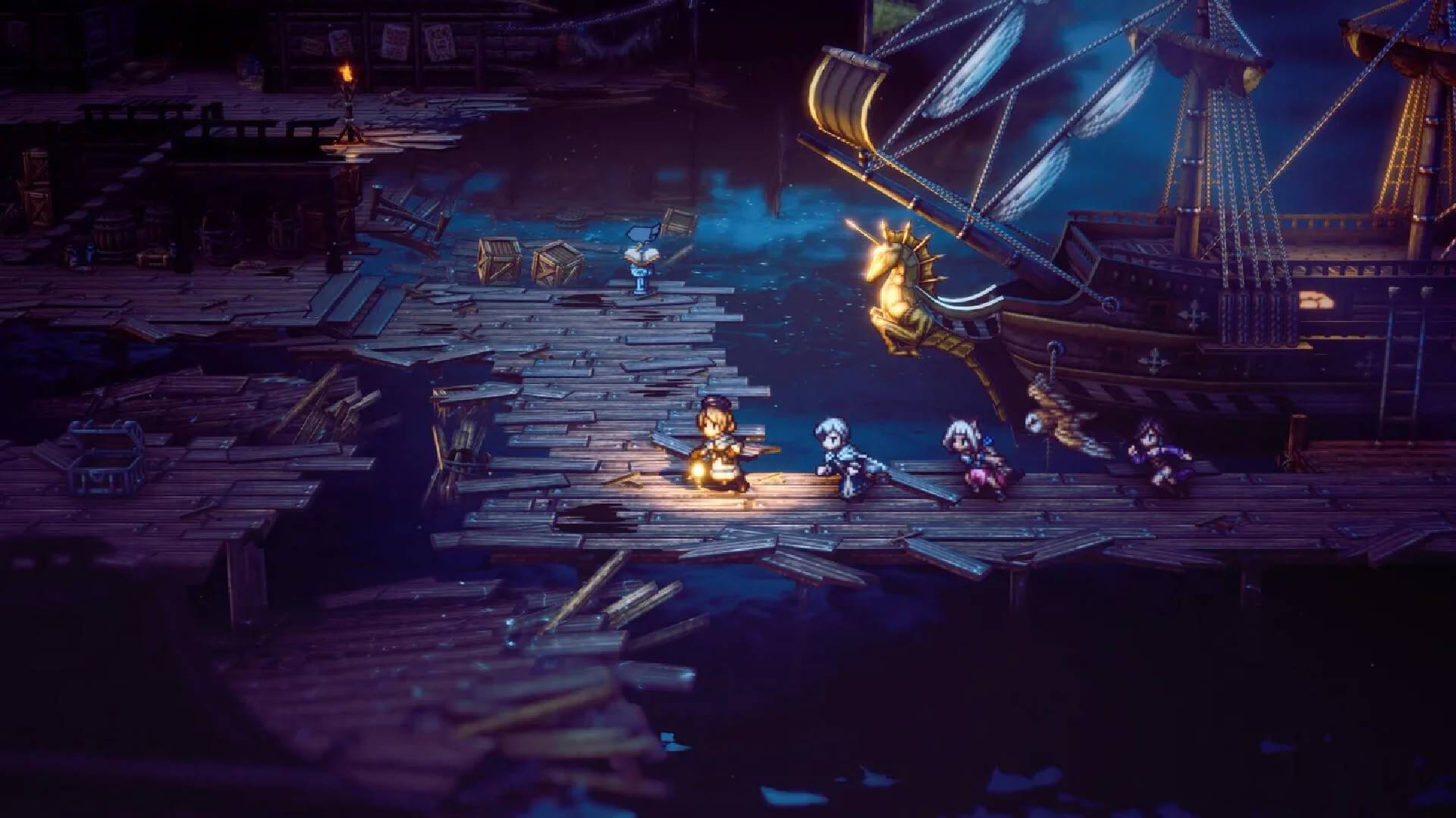 Octopath Traveler II V6 Mousepad