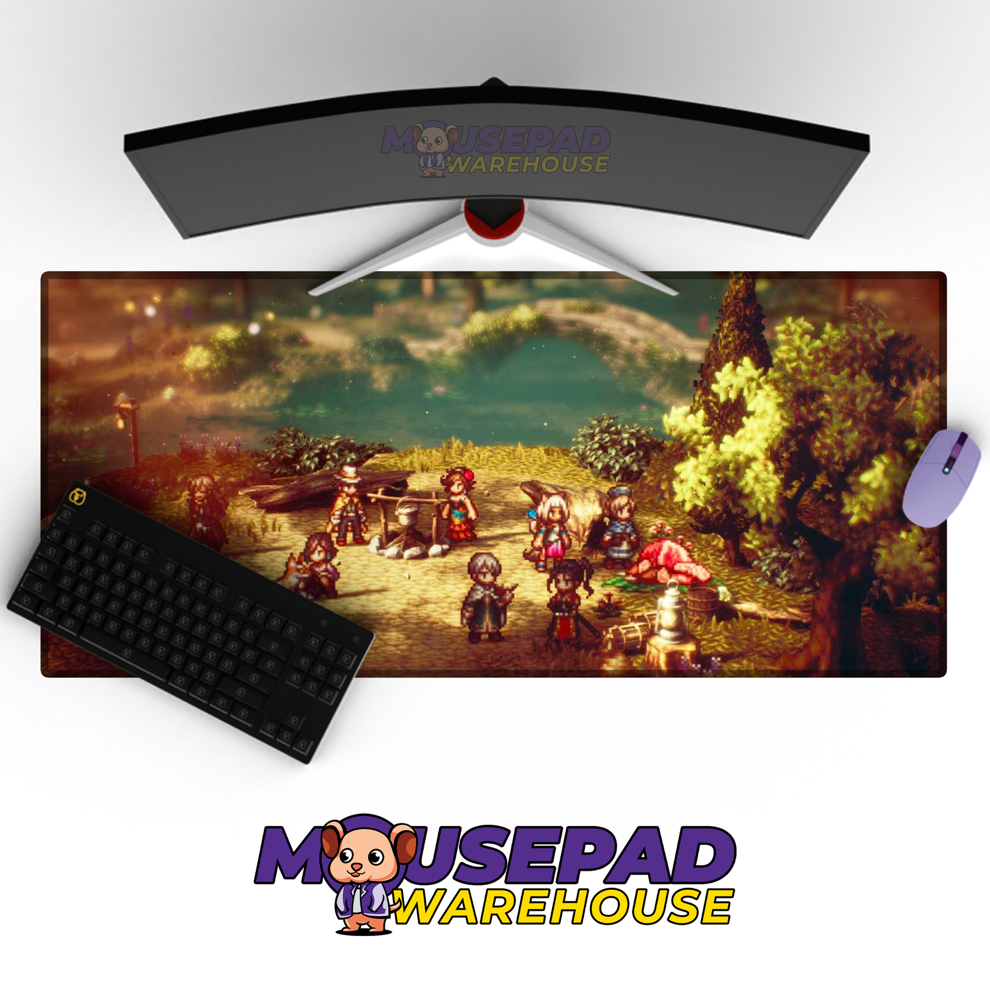 Octopath Traveler II V7 Mousepad Mockup