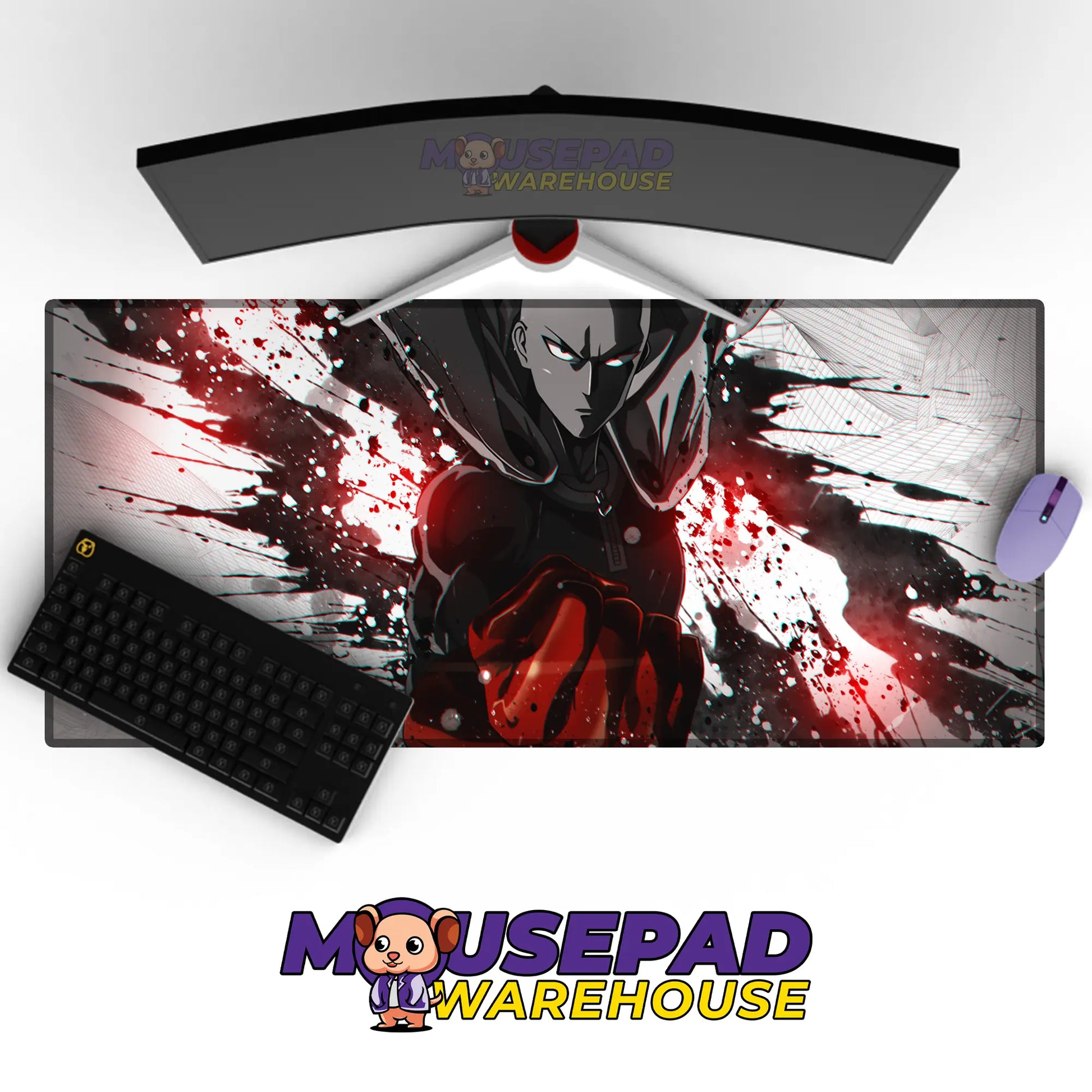 One Punch Man Anime Mousepad 702760 MousepadWarehouse.com