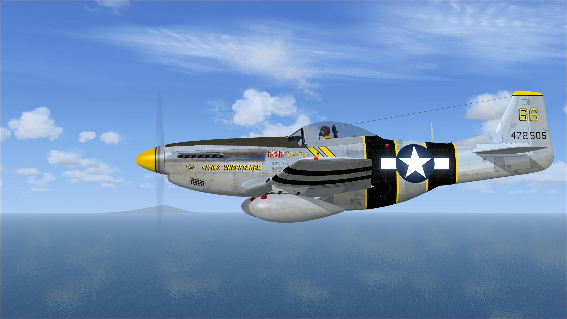 P-51 Mustang WWII V10 Mousepad Deskmat