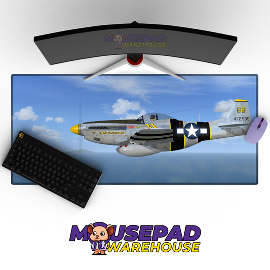 P-51 Mustang WWII V10 Mousepad Deskmat Mockup
