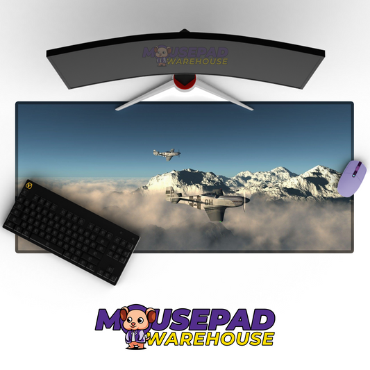P-51 Mustang WWII V12 Mousepad Deskmat Mockup