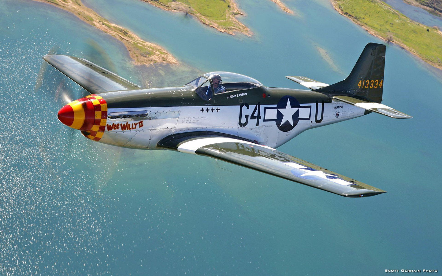 P-51 Mustang WWII V13 Mousepad Deskmat