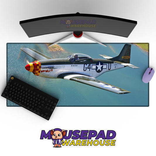 P-51 Mustang WWII V13 Mousepad Deskmat Mockup