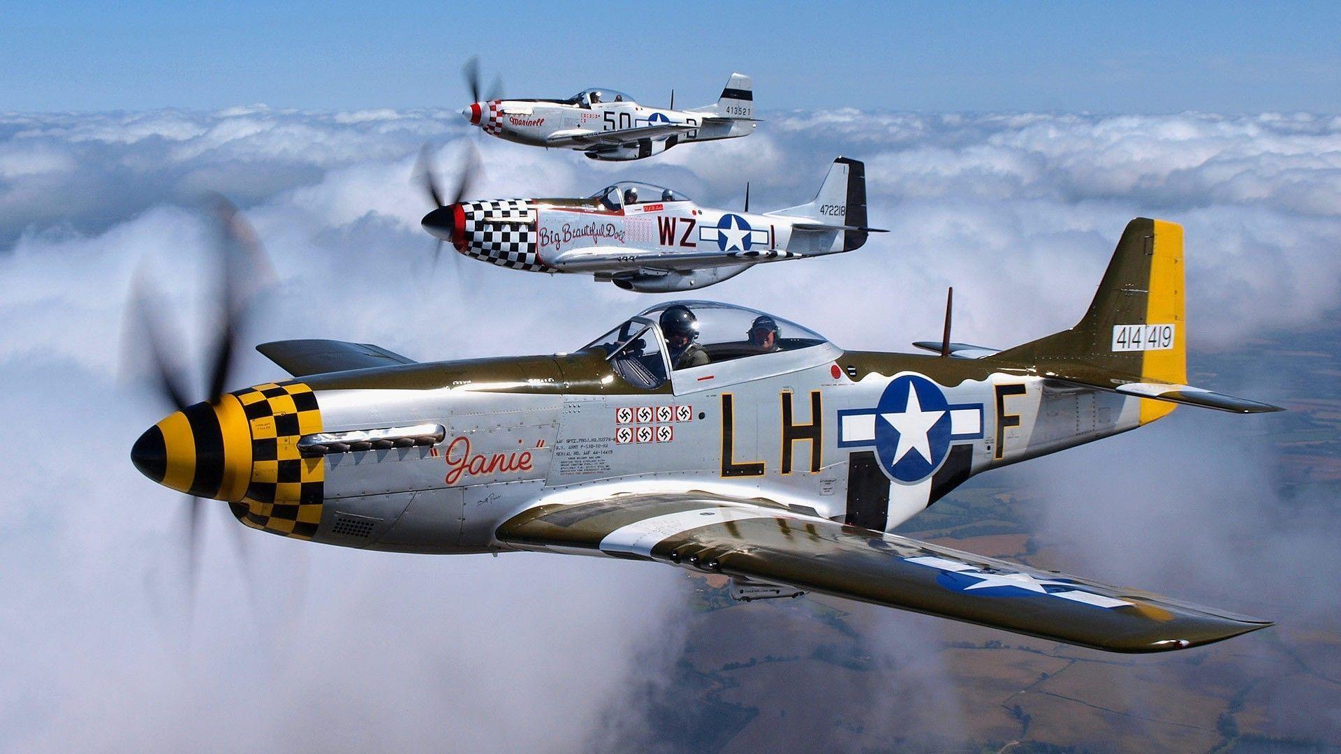 P-51 Mustang WWII V1 Mousepad Deskmat
