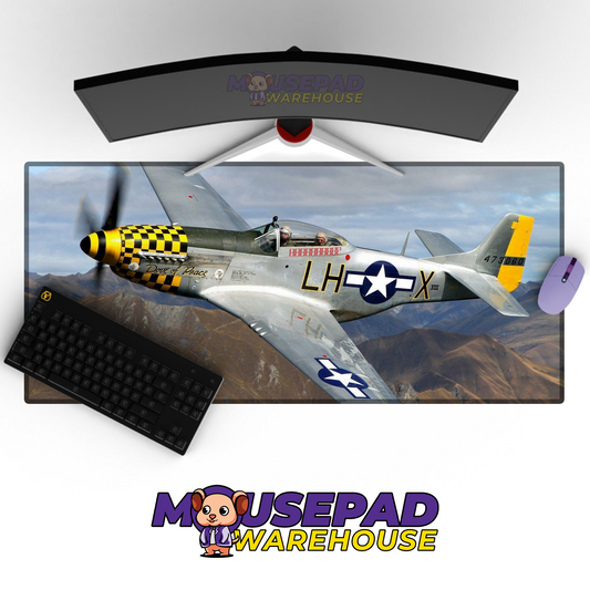 P-51 Mustang WWII V20 Mousepad Deskmat Mockup