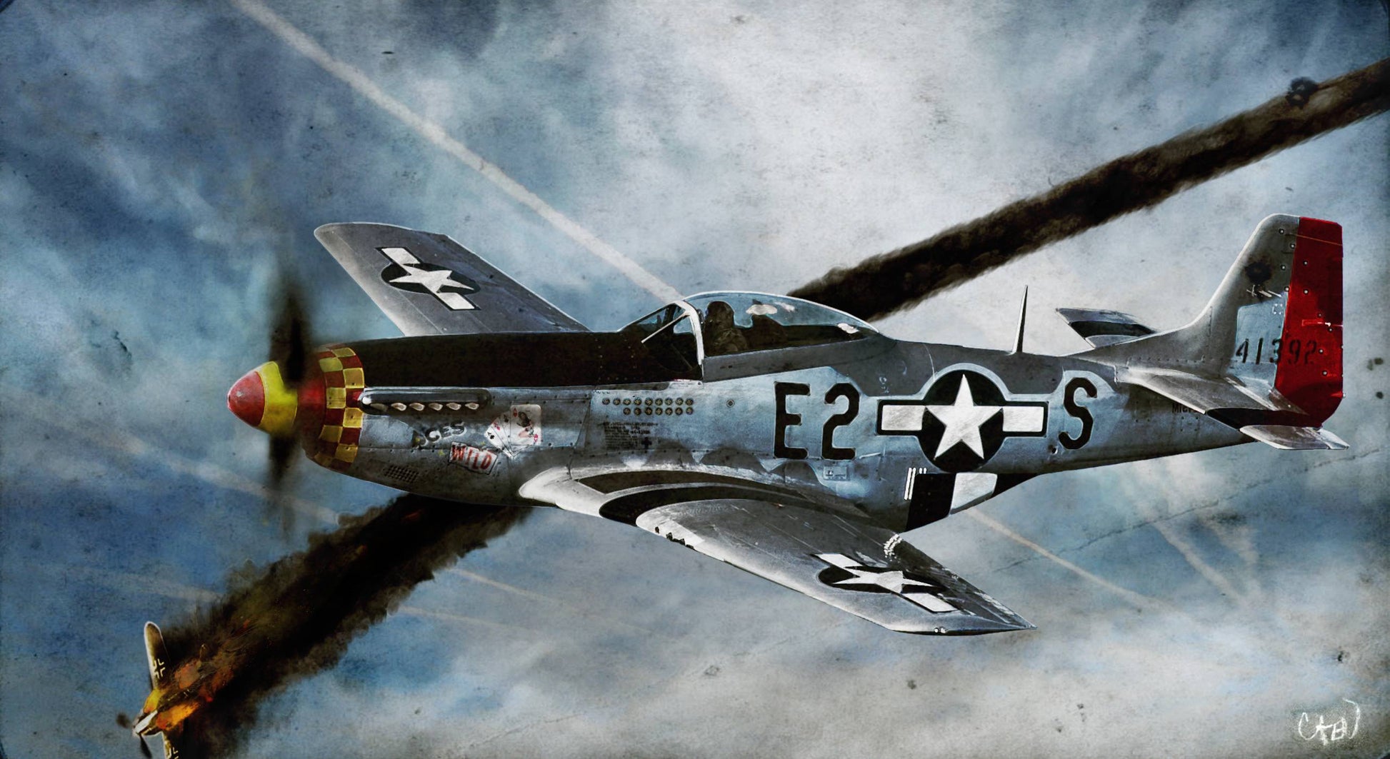 P-51 Mustang WWII V21 Mousepad Deskmat