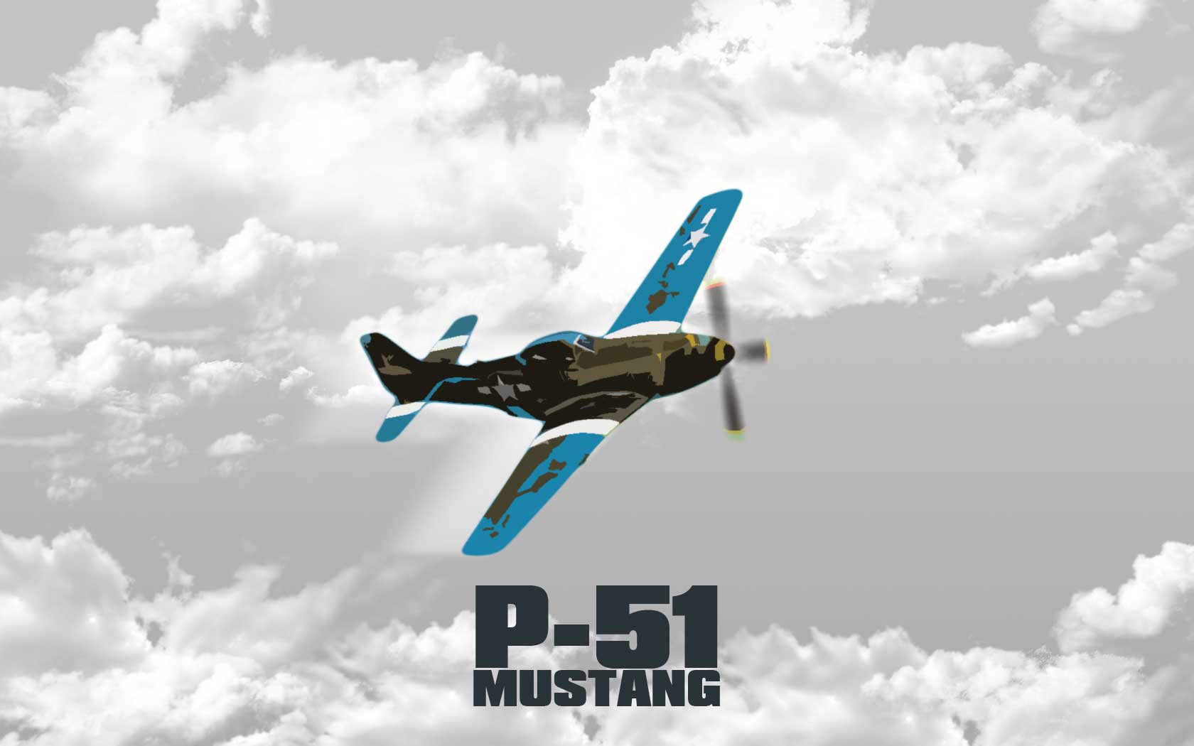 P-51 Mustang WWII V23 Mousepad Deskmat