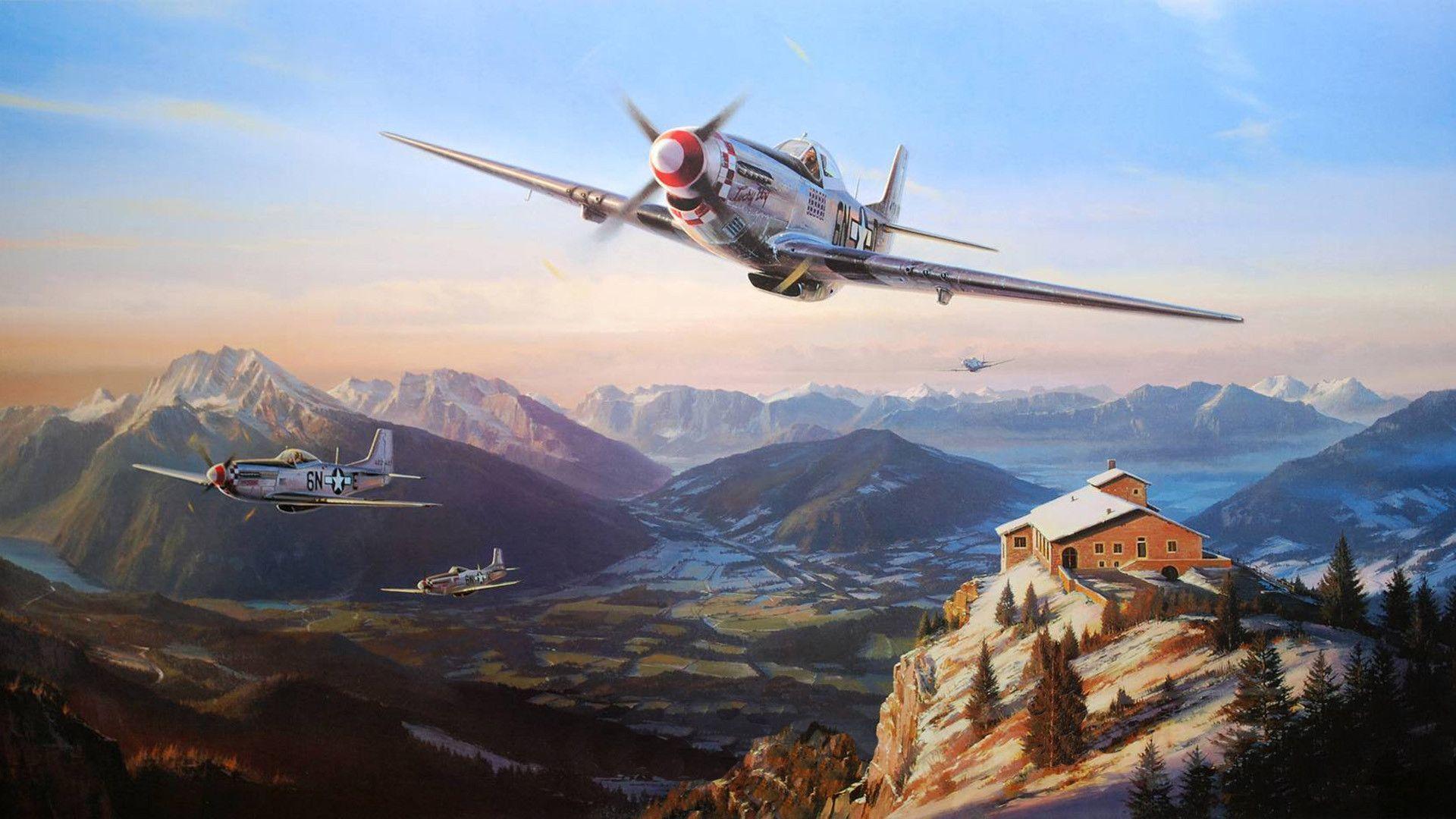P-51 Mustang WWII V5 Mousepad Deskmat