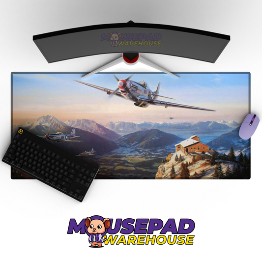 P-51 Mustang WWII V5 Mousepad Deskmat Mockup