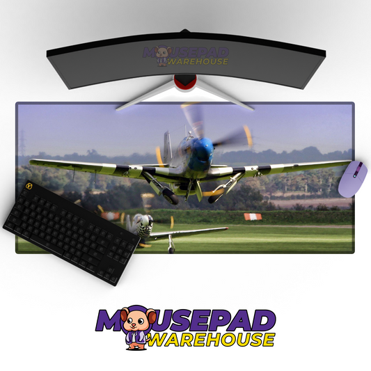 P-51 Mustang WWII V6 Mousepad Deskmat Mockup