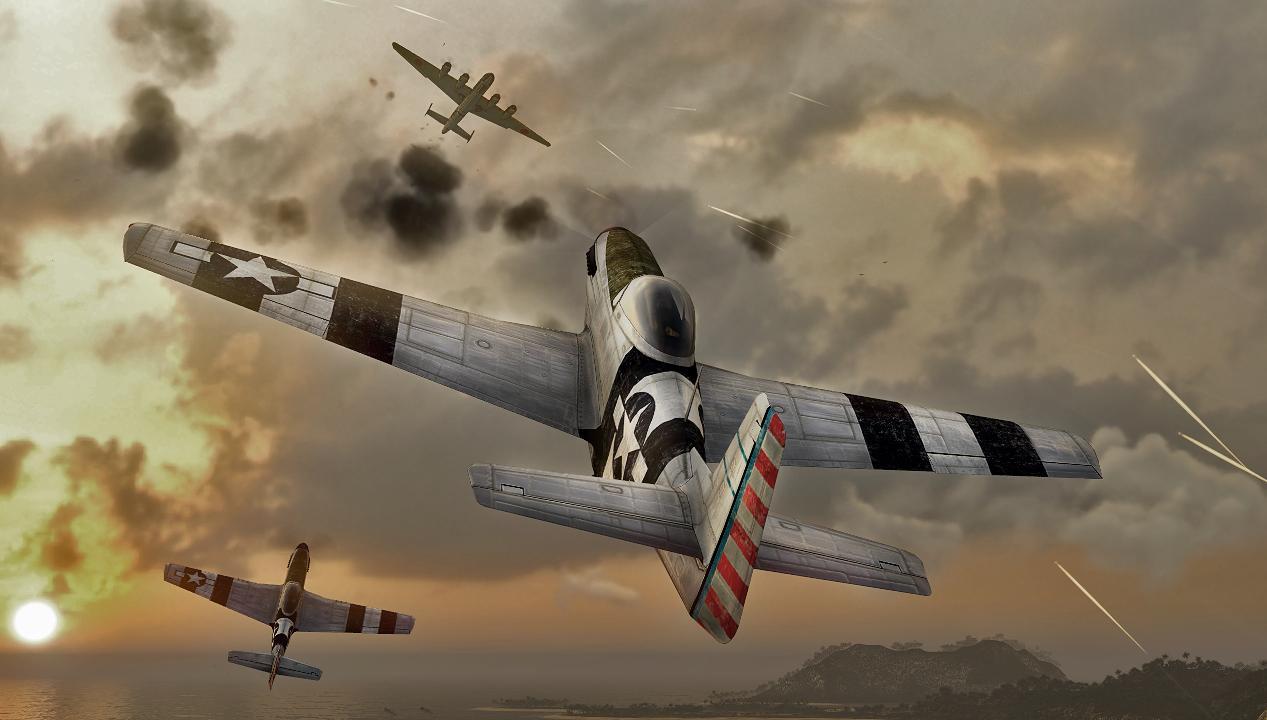 P-51 Mustang WWII V7 Mousepad Deskmat