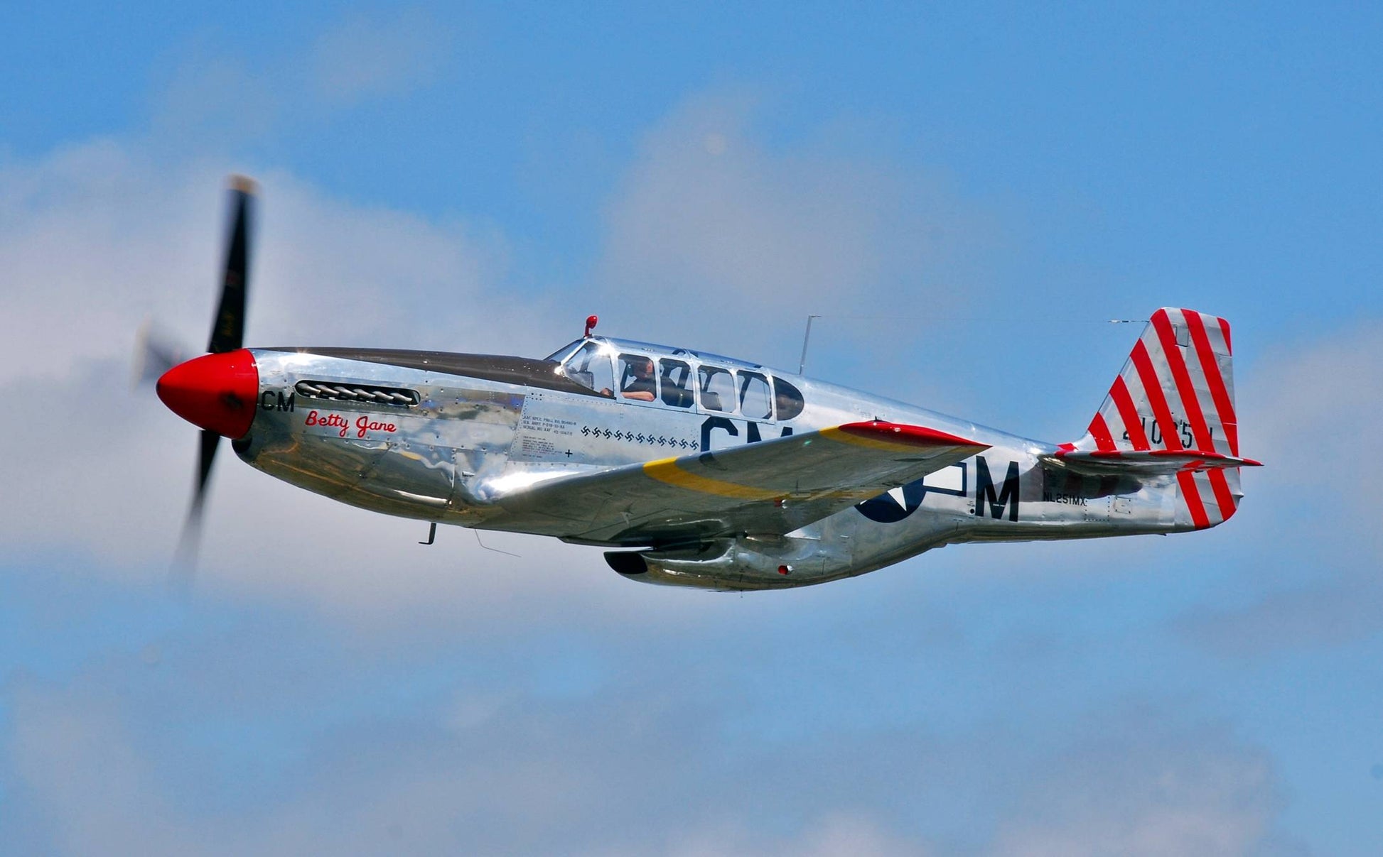 P-51 Mustang WWII V8 Mousepad Deskmat