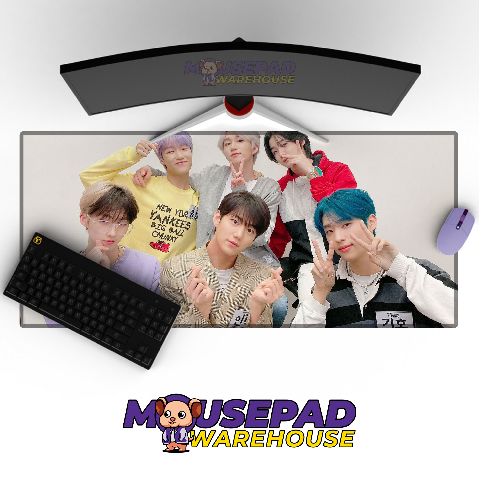 P1Harmony V5 Mousepad Mockup