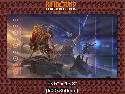 Pantheon V2 - RiftBound Trading Card Game Playmat Mockup