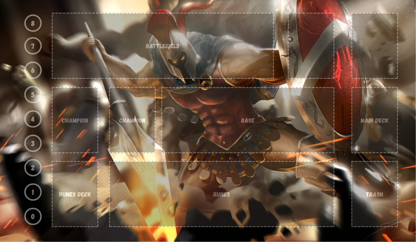 Pantheon V4 - RiftBound Trading Card Game Playmat