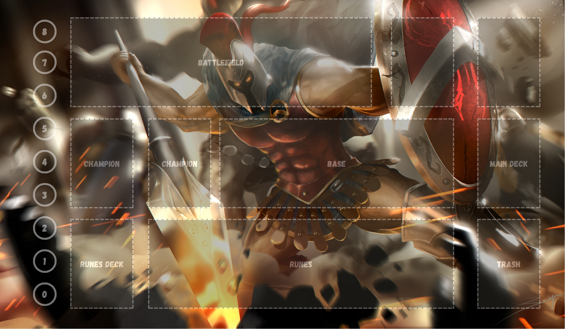 Pantheon V4 - RiftBound Trading Card Game Playmat