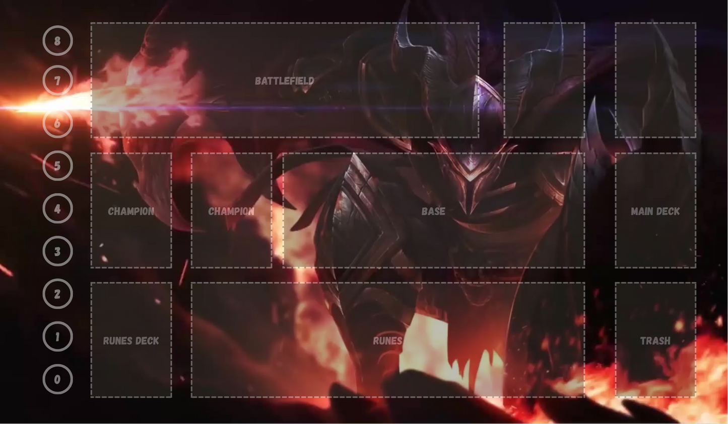 Pantheon V6 - RiftBound Trading Card Game Playmat