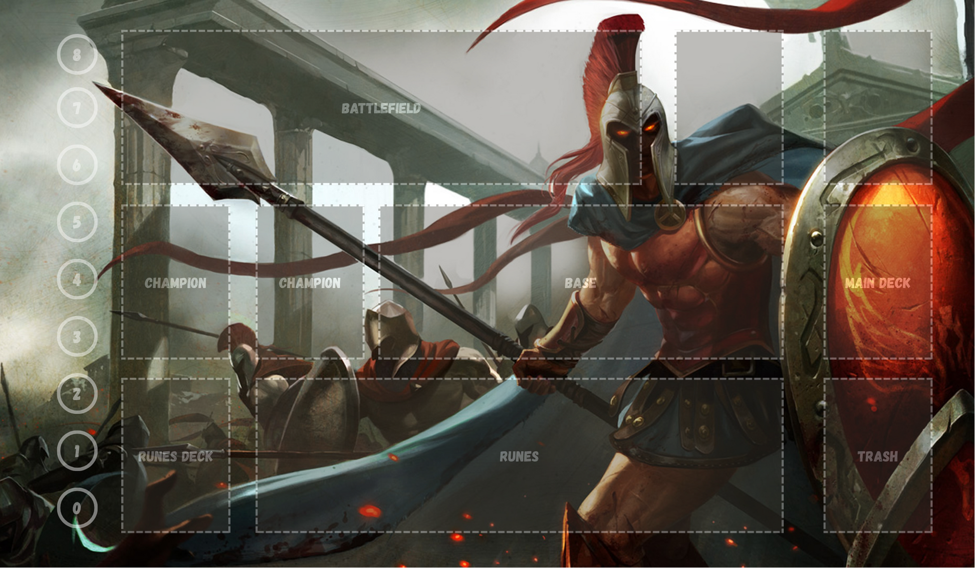 Pantheon V7 - RiftBound Trading Card Game Playmat