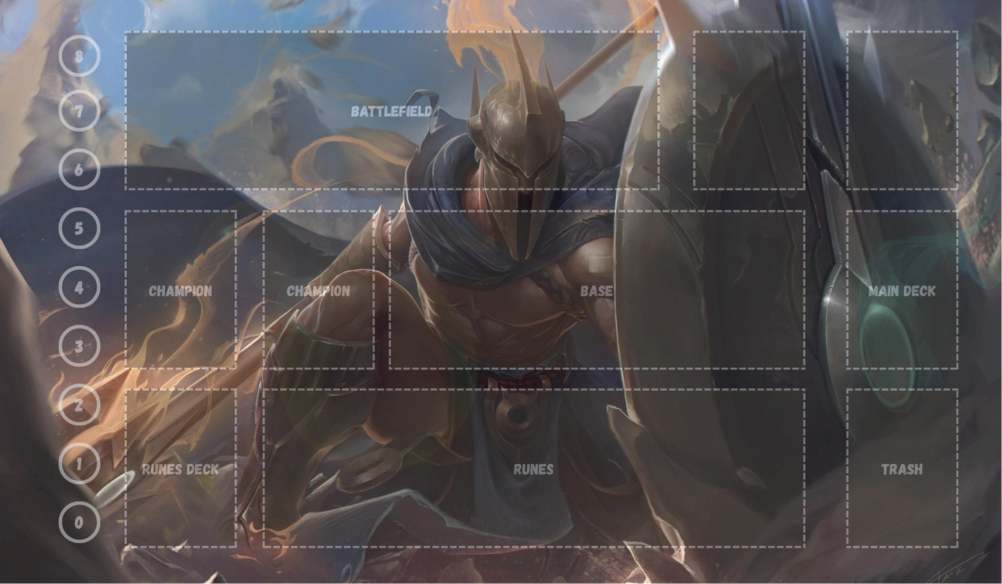 Pantheon V9 - RiftBound Trading Card Game Playmat