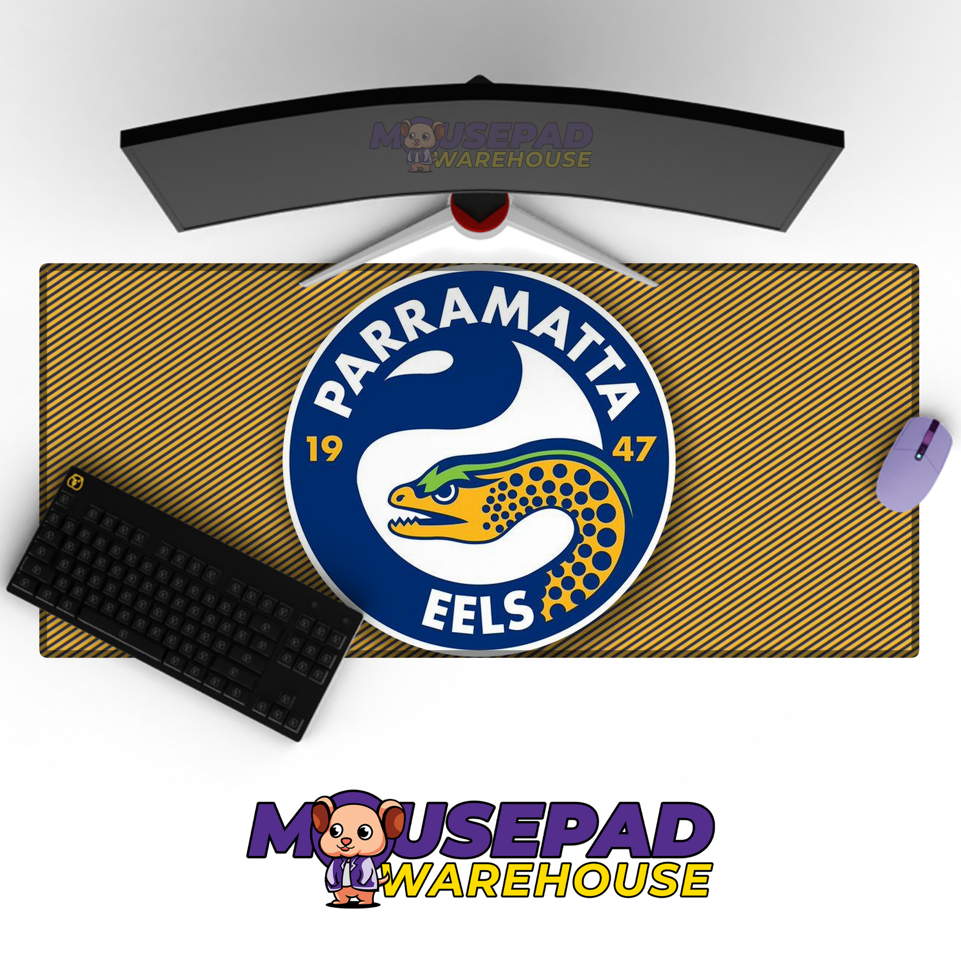 Parramatta Eels V11 Mousepad Deskmat Mockup