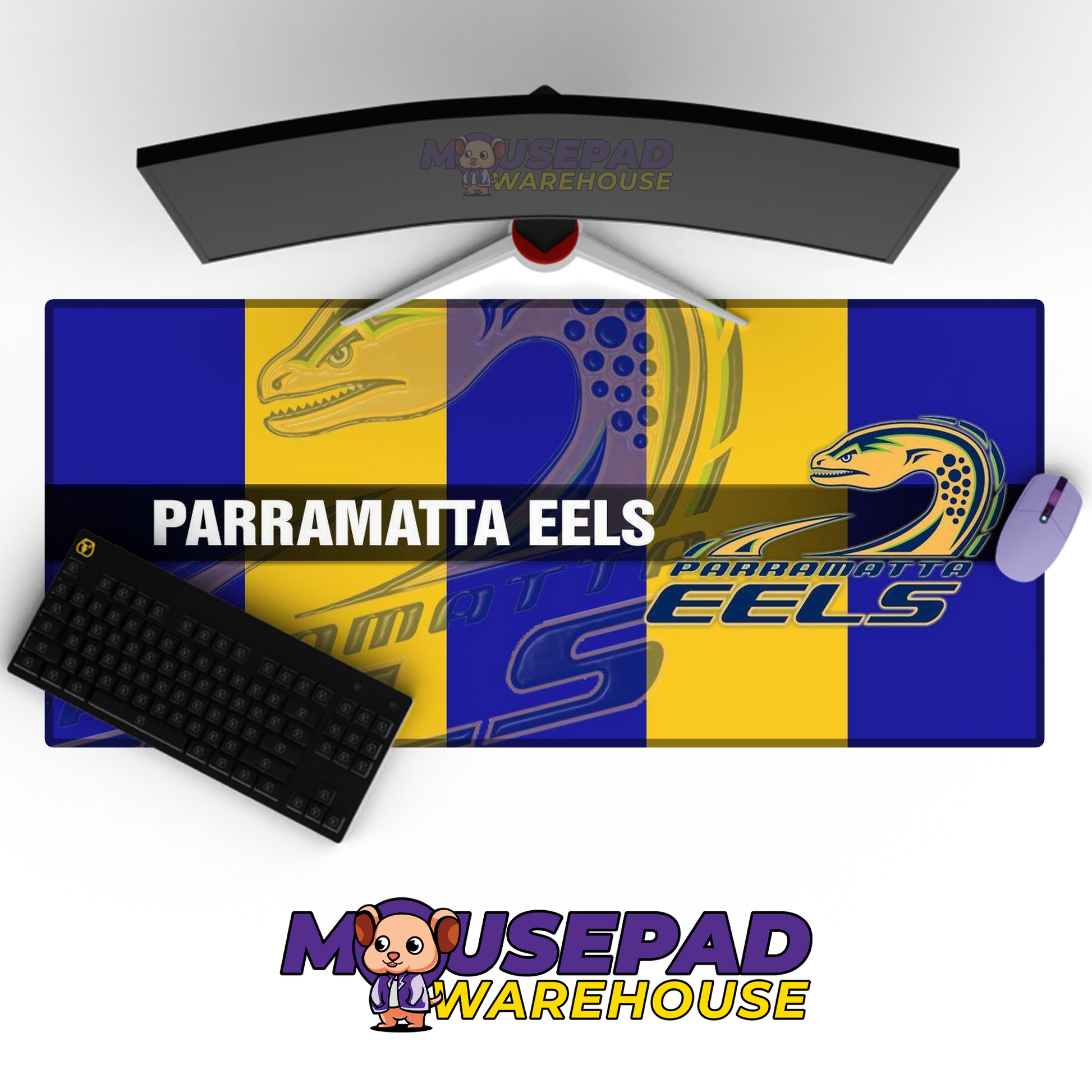 Parramatta Eels V8 Mousepad Deskmat Mockup