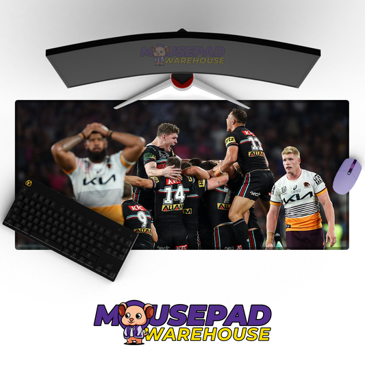 Penrith Panthers V11 Mousepad Deskmat Mockup