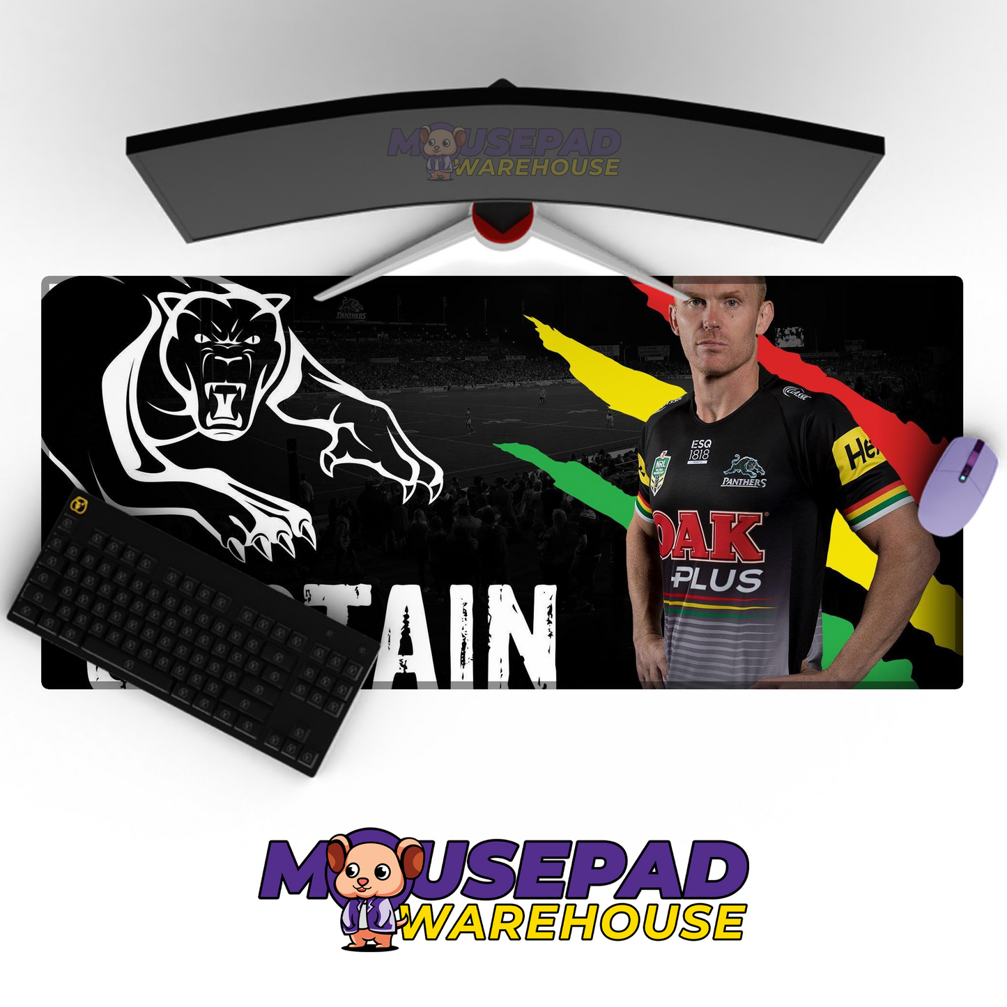 Penrith Panthers V17 Mousepad Deskmat Mockup