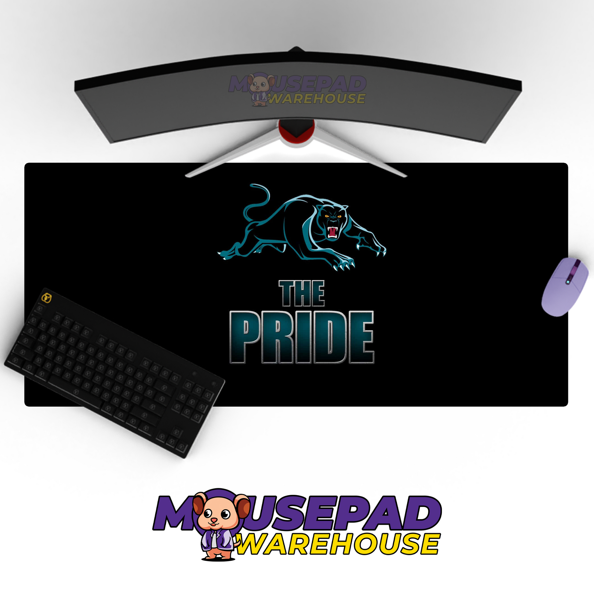 Penrith Panthers V1 Mousepad Deskmat Mockup