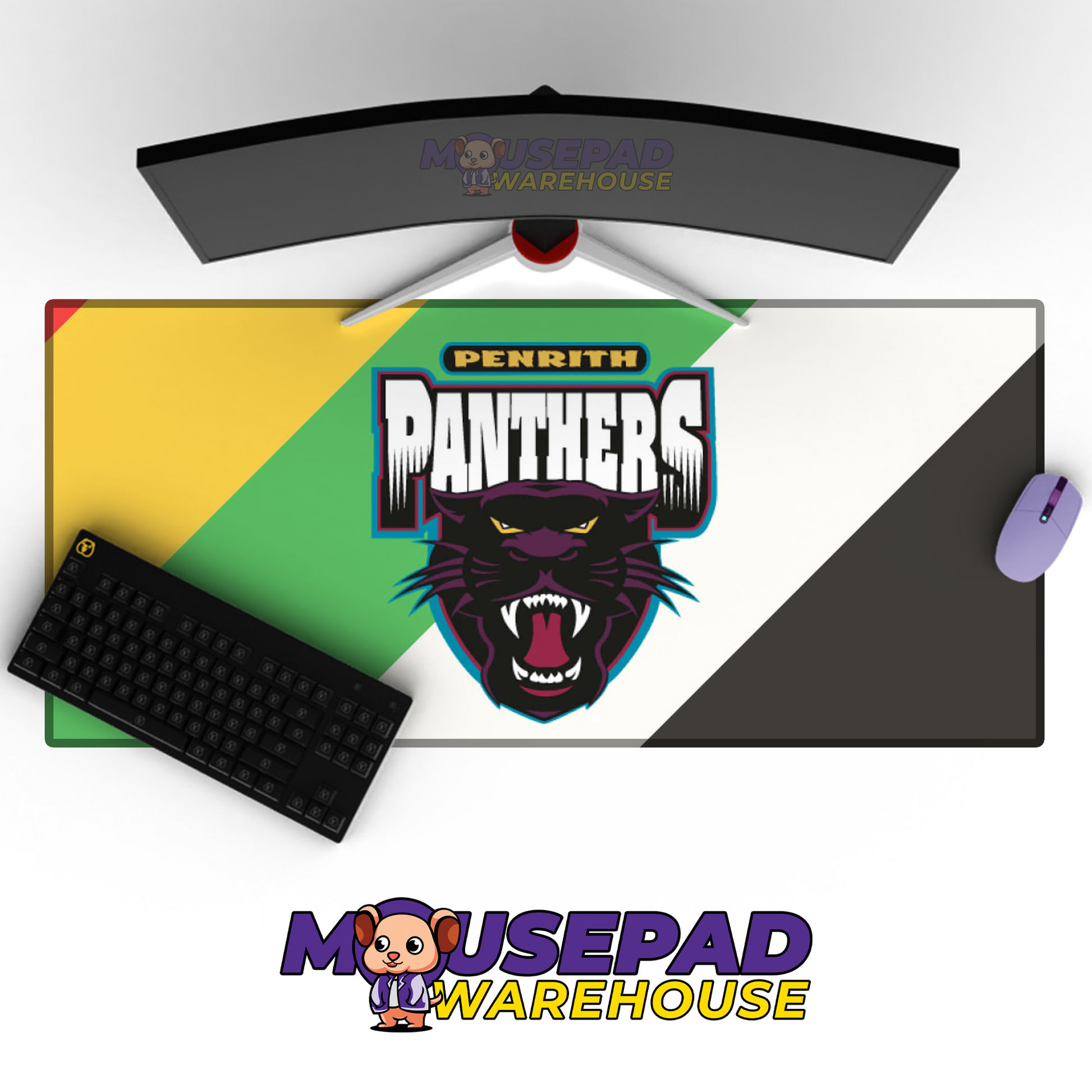 Penrith Panthers V2 Mousepad Deskmat Mockup