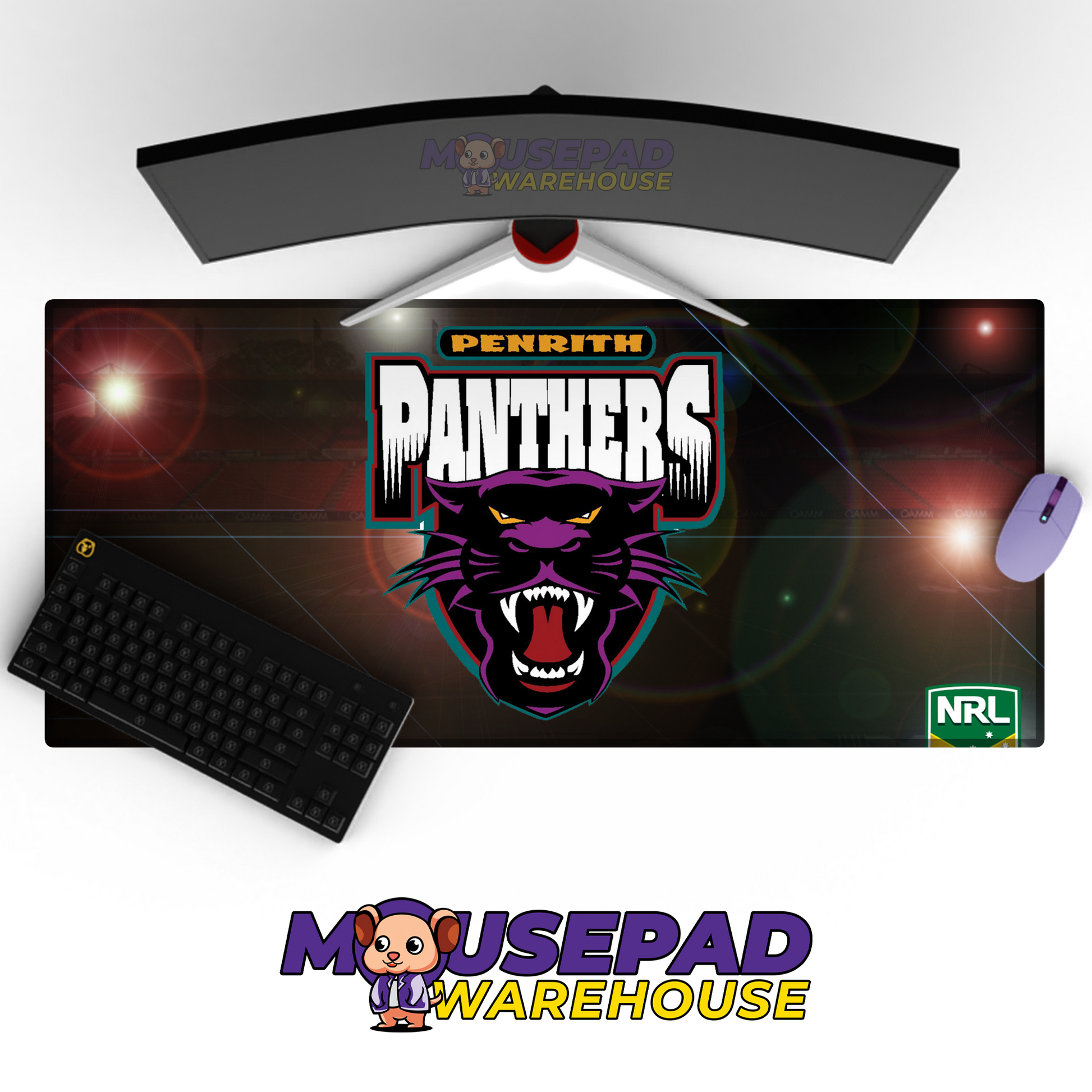 Penrith Panthers V3 Mousepad Deskmat Mockup