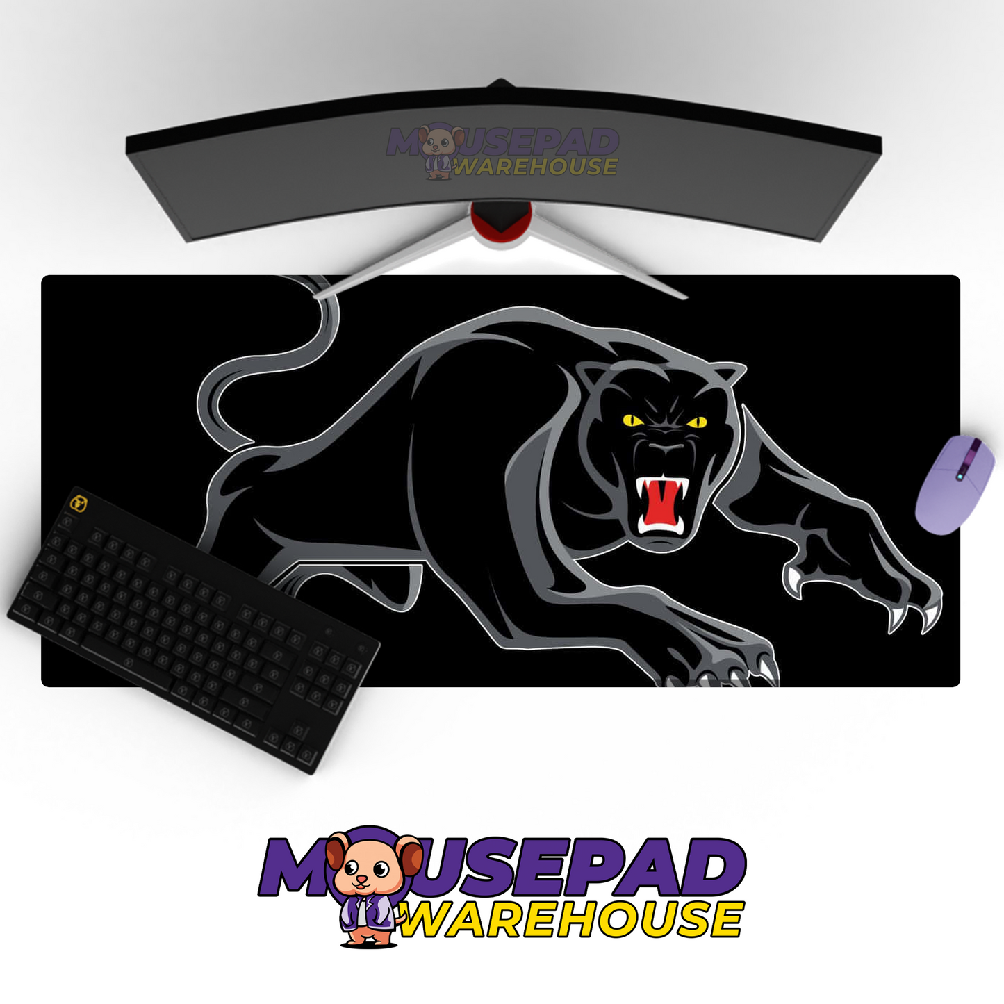 Penrith Panthers V7 Mousepad Deskmat Mockup