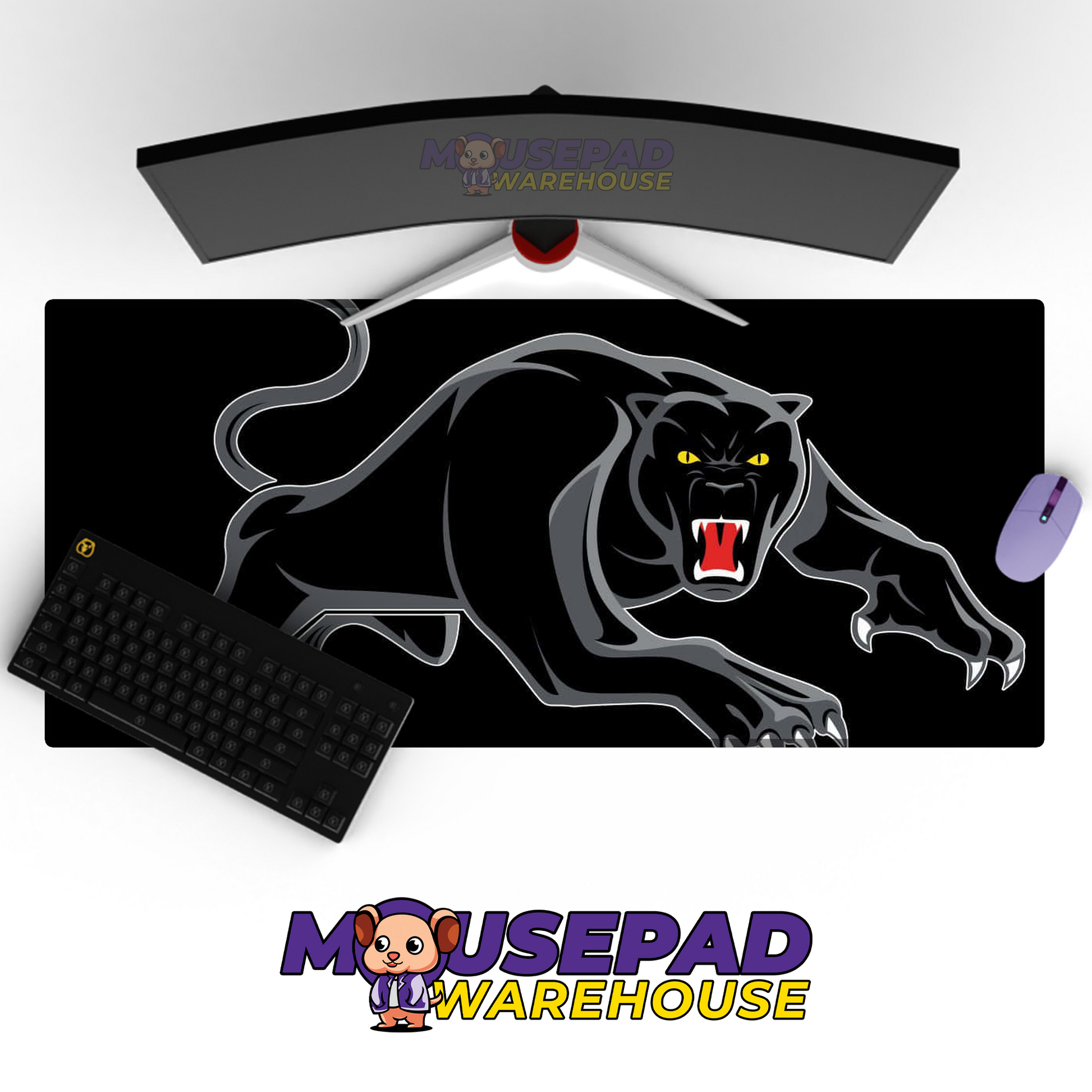Penrith Panthers V7 Mousepad Deskmat Mockup