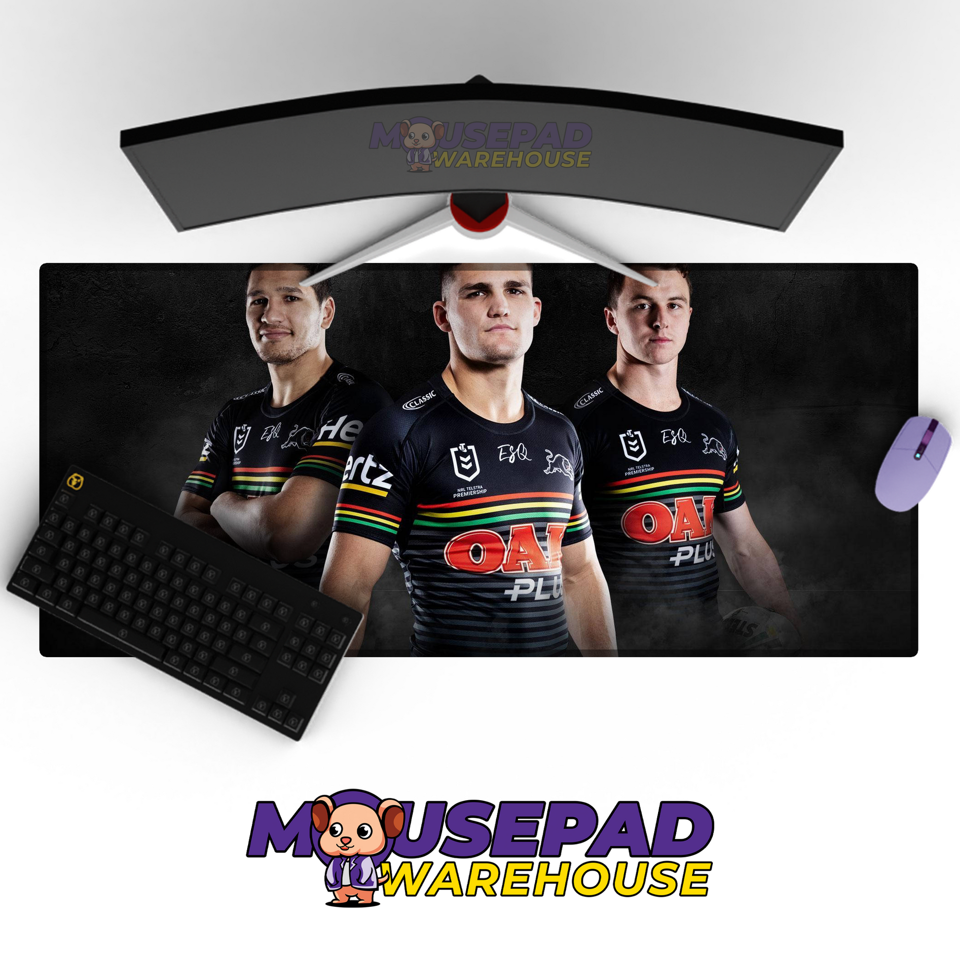 Penrith Panthers V9 Mousepad Deskmat Mockup