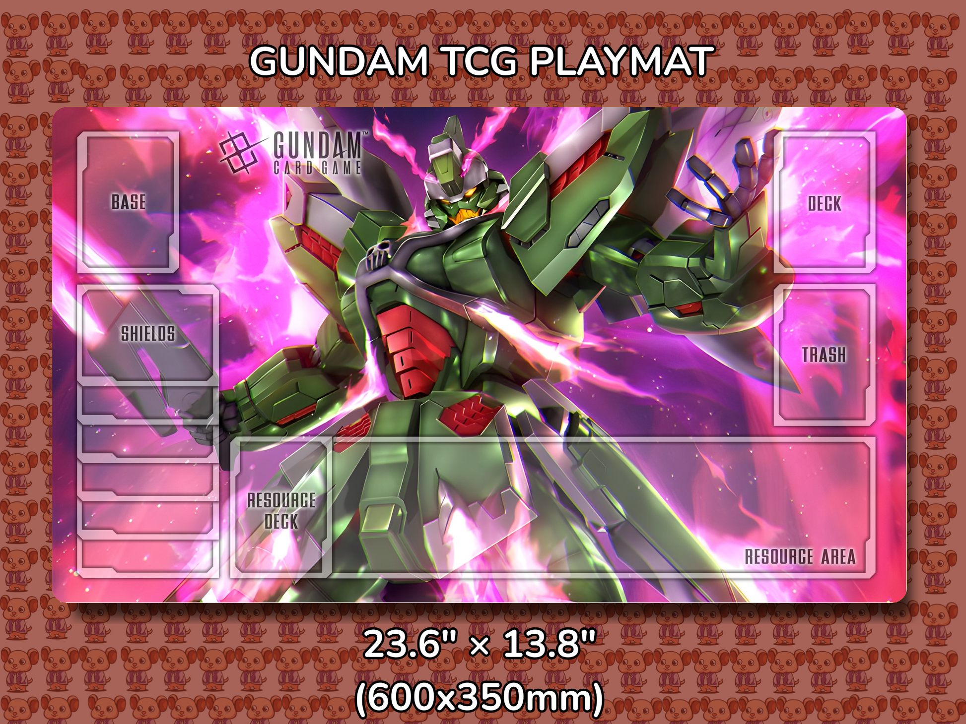 Phantom Gundam TCG Playmat Mockup