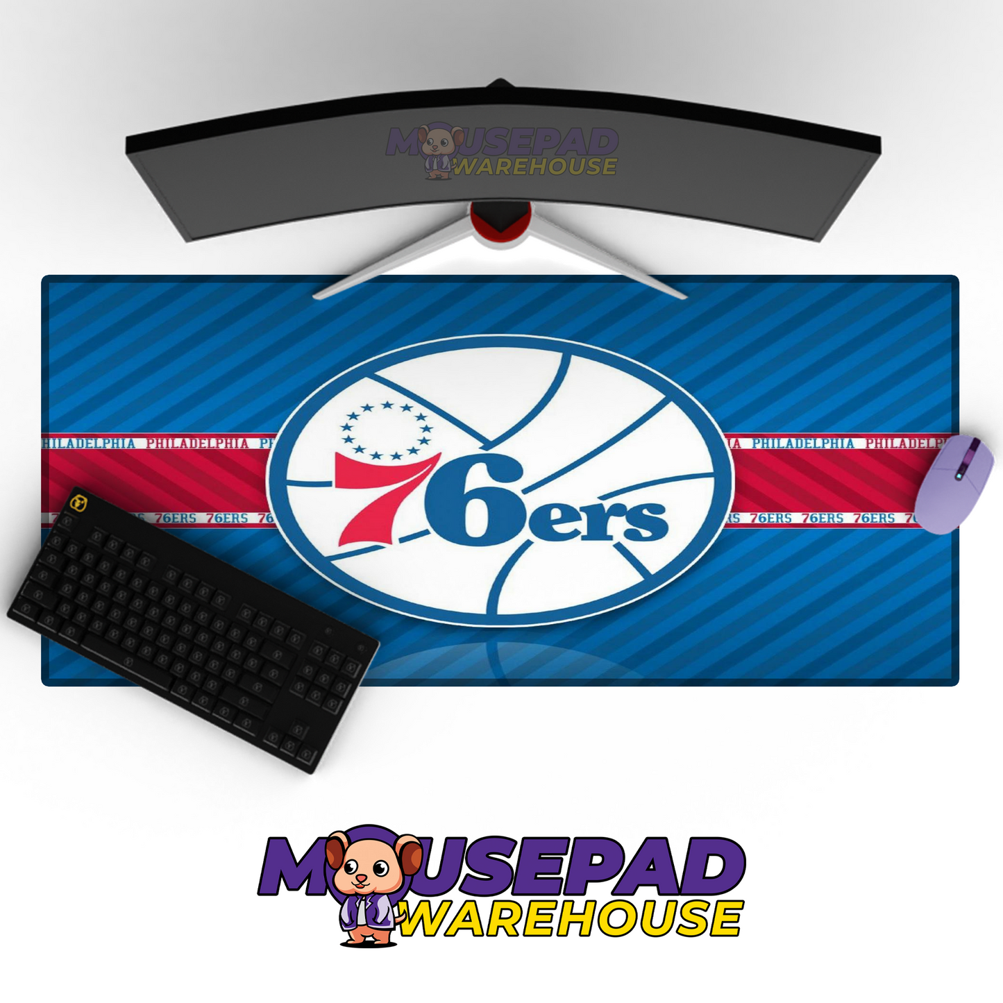 Philadelphia 76ers V32 Mousepad Mockup