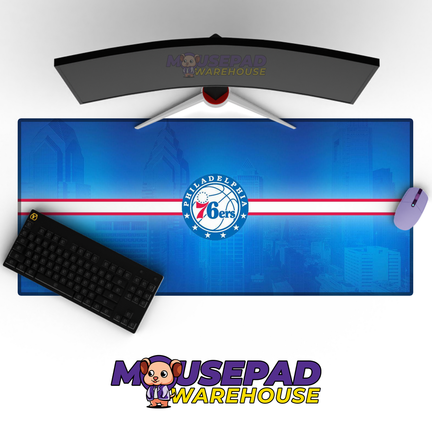 Philadelphia 76ers V3 Mousepad Mockup